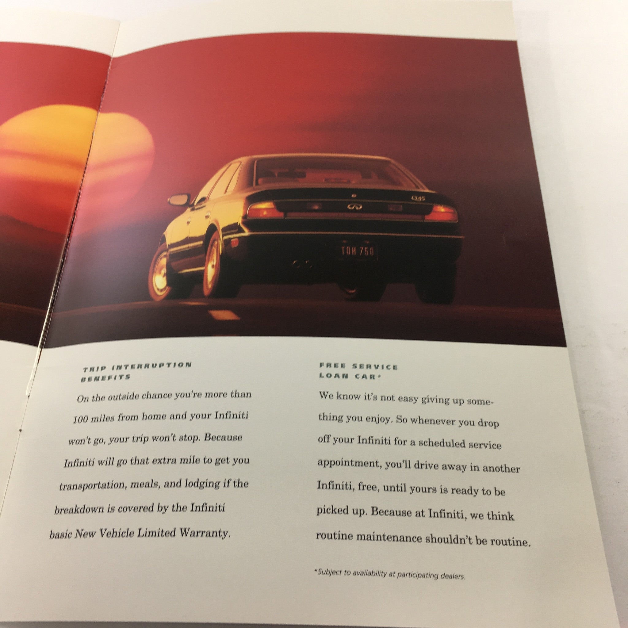 1993 Infiniti Q-45 J-30 G-20 Dealership Car Auto Brochure Catalog