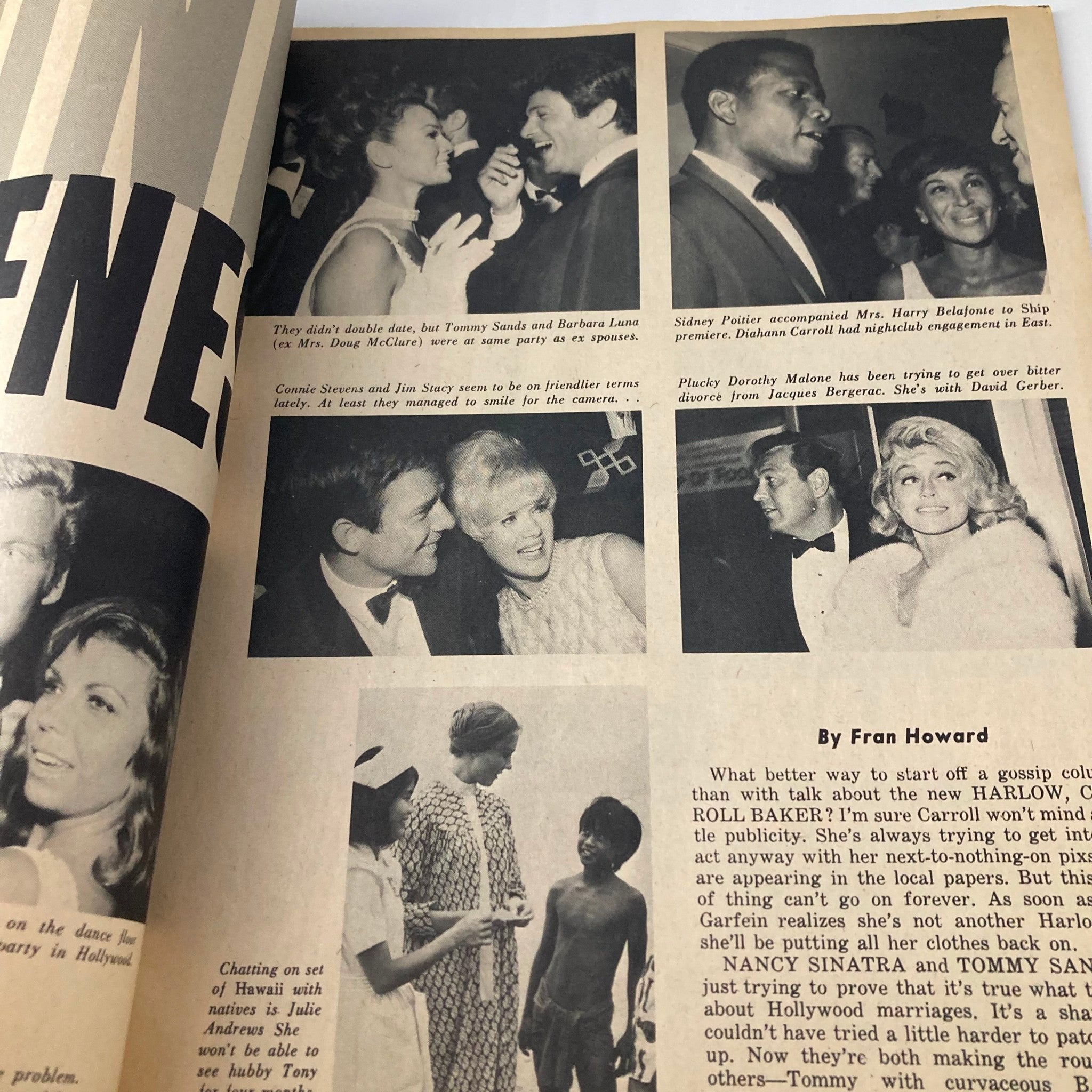 VTG TV Photo Story Magazine February 1966 Elizabeth Taylor No Label