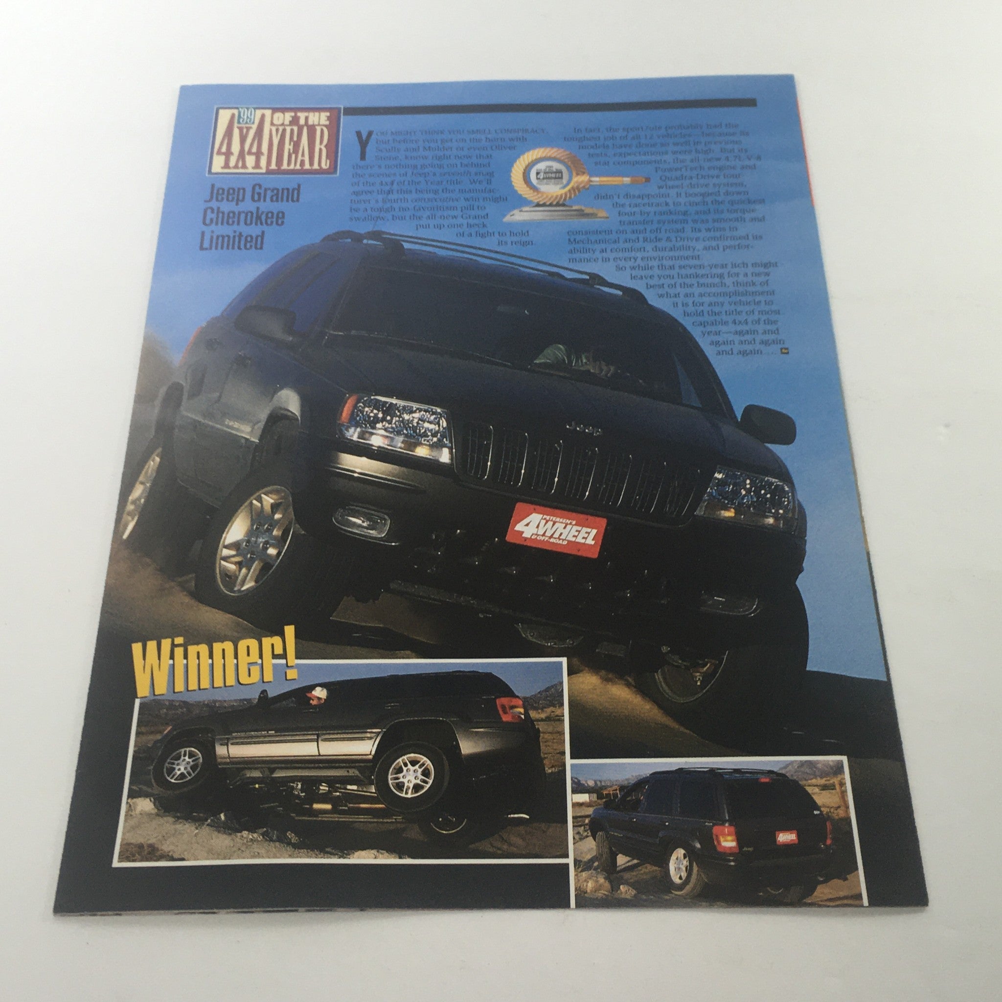 1999 Jeep 4x4 Grand Cherokee 4 wheel magazine