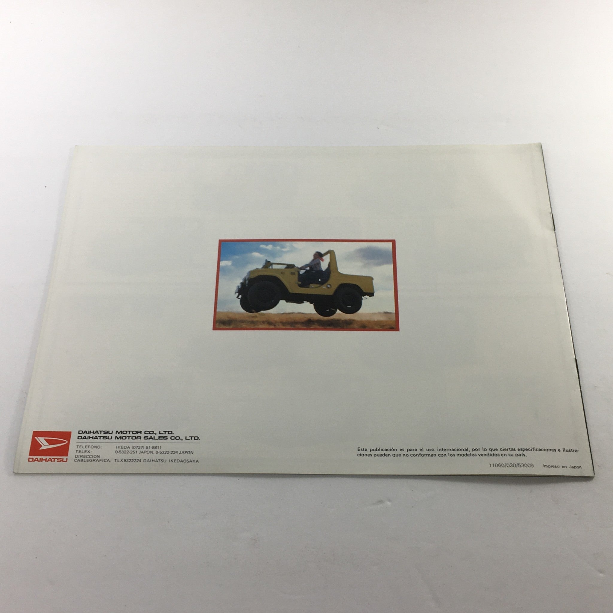 1980 Daihatsu Impulsion Por Ruedas Spanish Dealership Car Auto Brochure Catalog