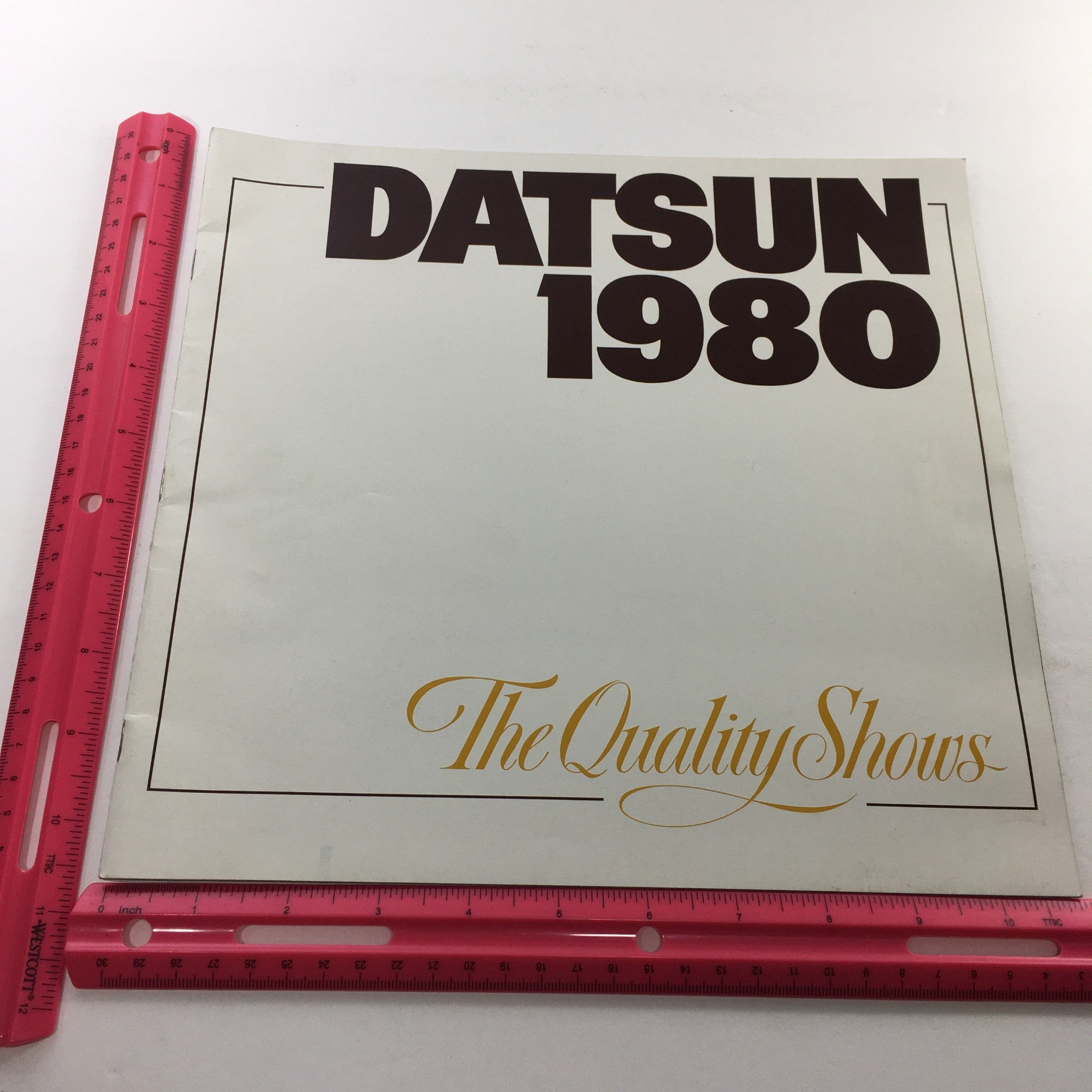 1980 Datsun Quality Shows Dealership Car Auto Brochure Catalog