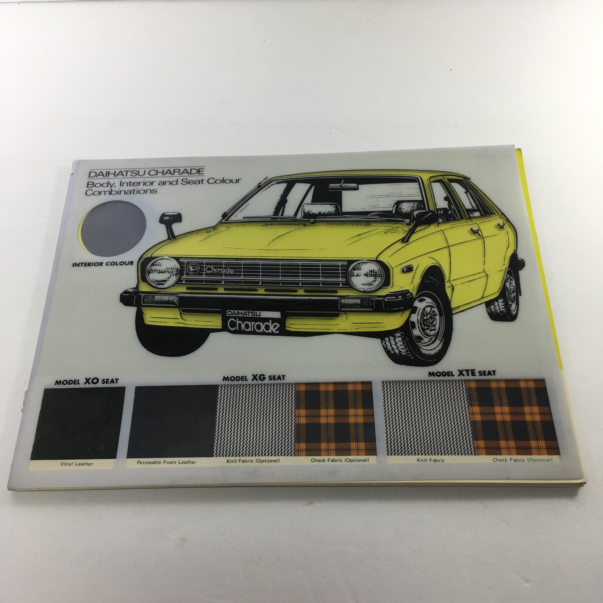 1980s Daihatsu Charade Dealership Car Auto Brochure Catalog