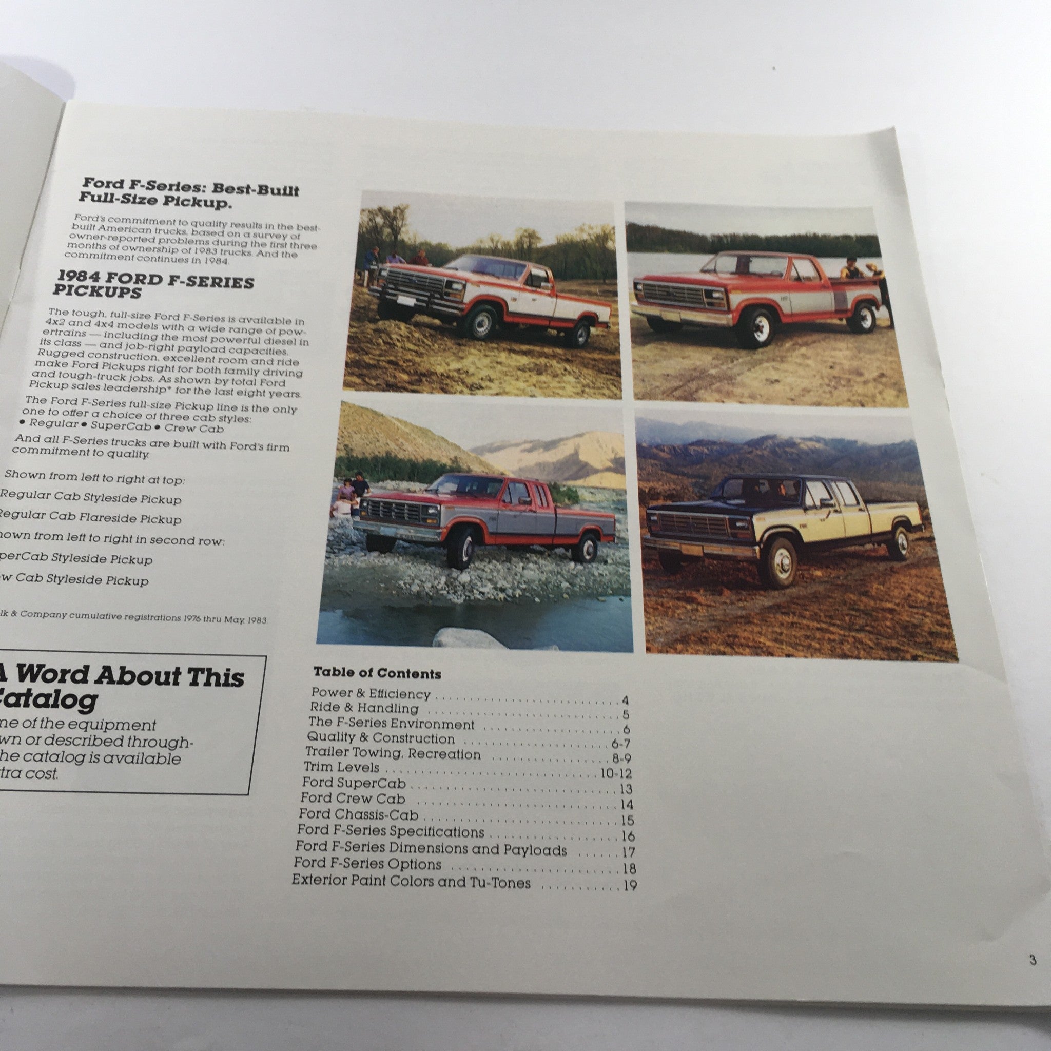 1984 Ford F-Series Pickup Dealership Car Auto Brochure Catalog