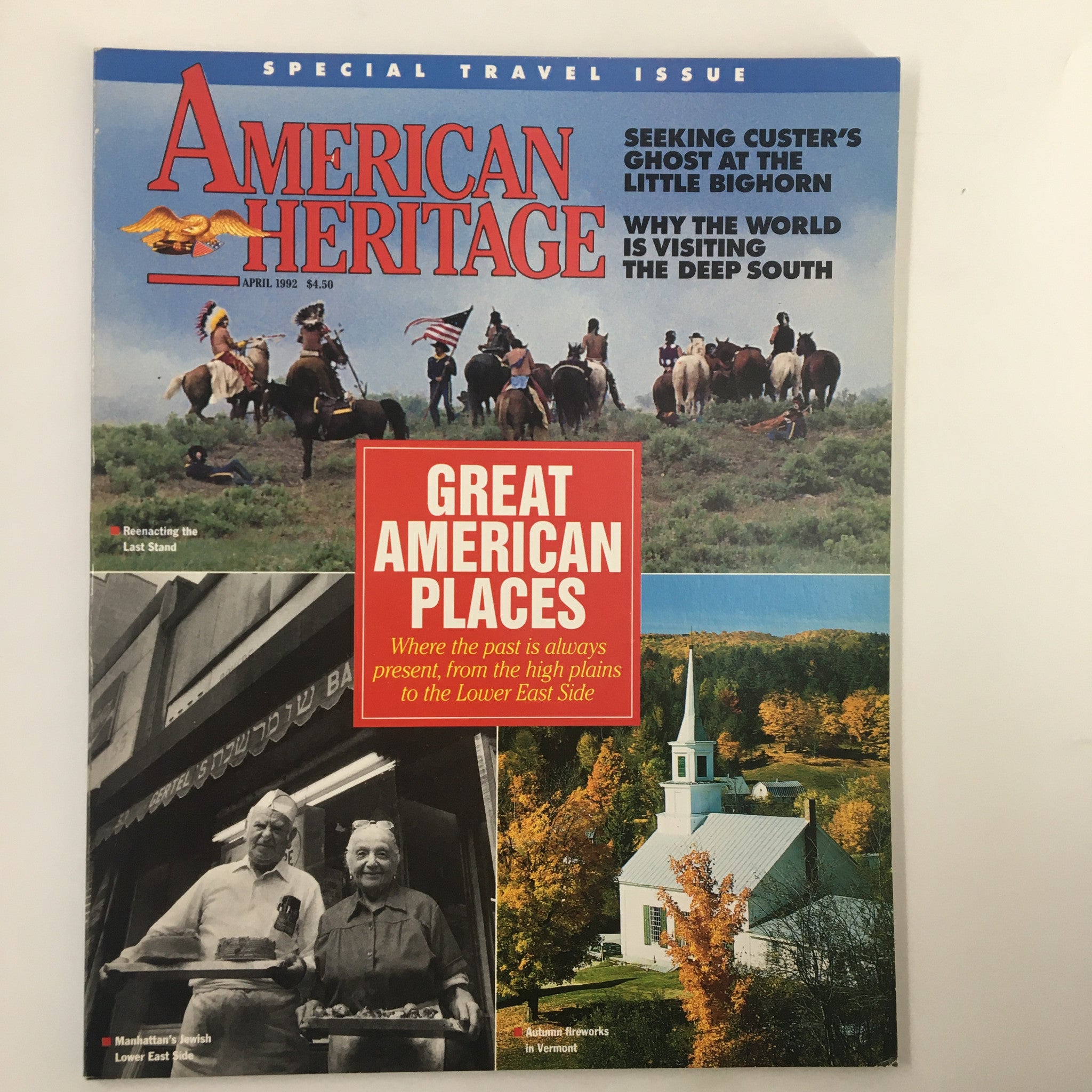 American Heritage Magazine April 1992 The Great American Places No Label VG