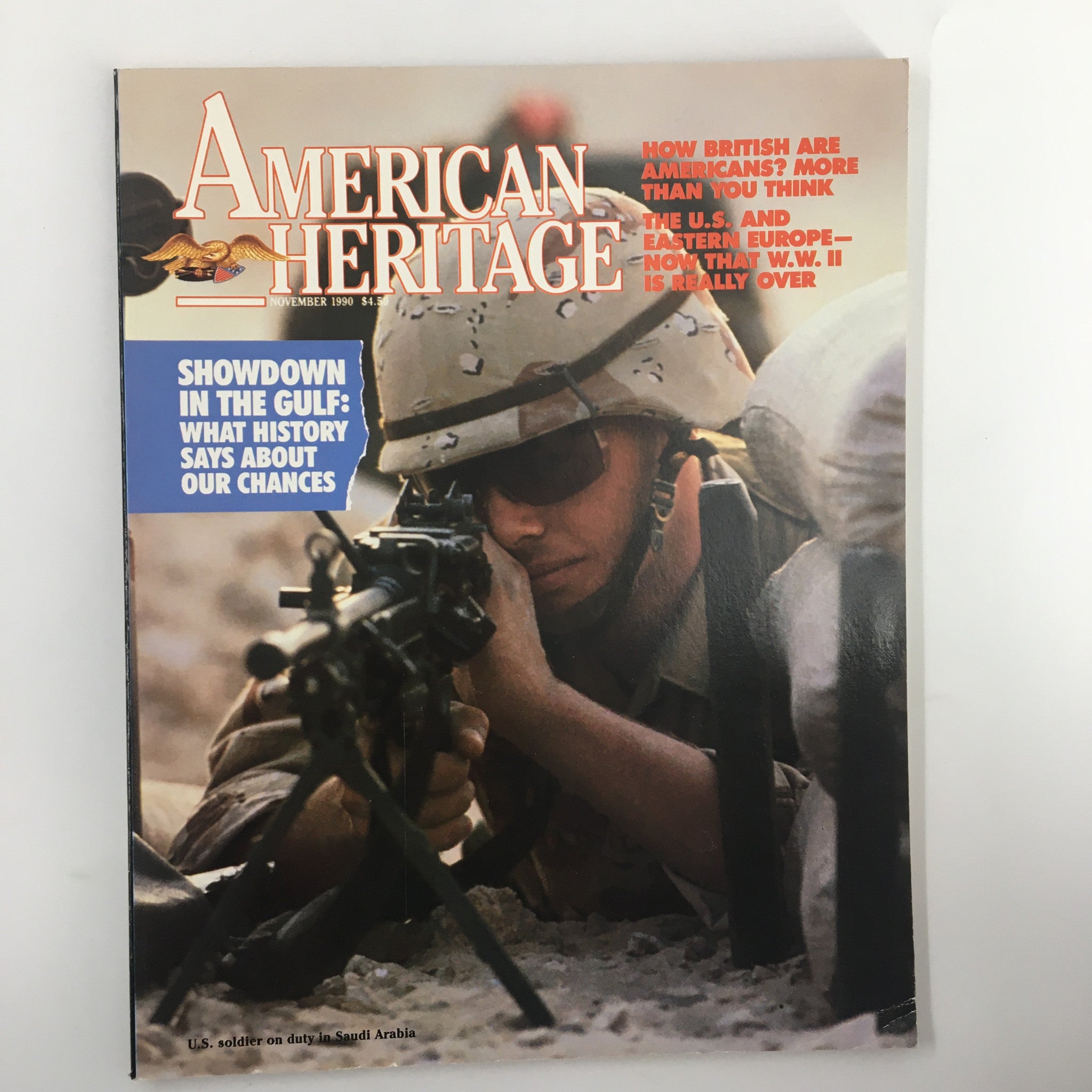 American Heritage Magazine November 1990 Showdown in the Gulf No Label VG