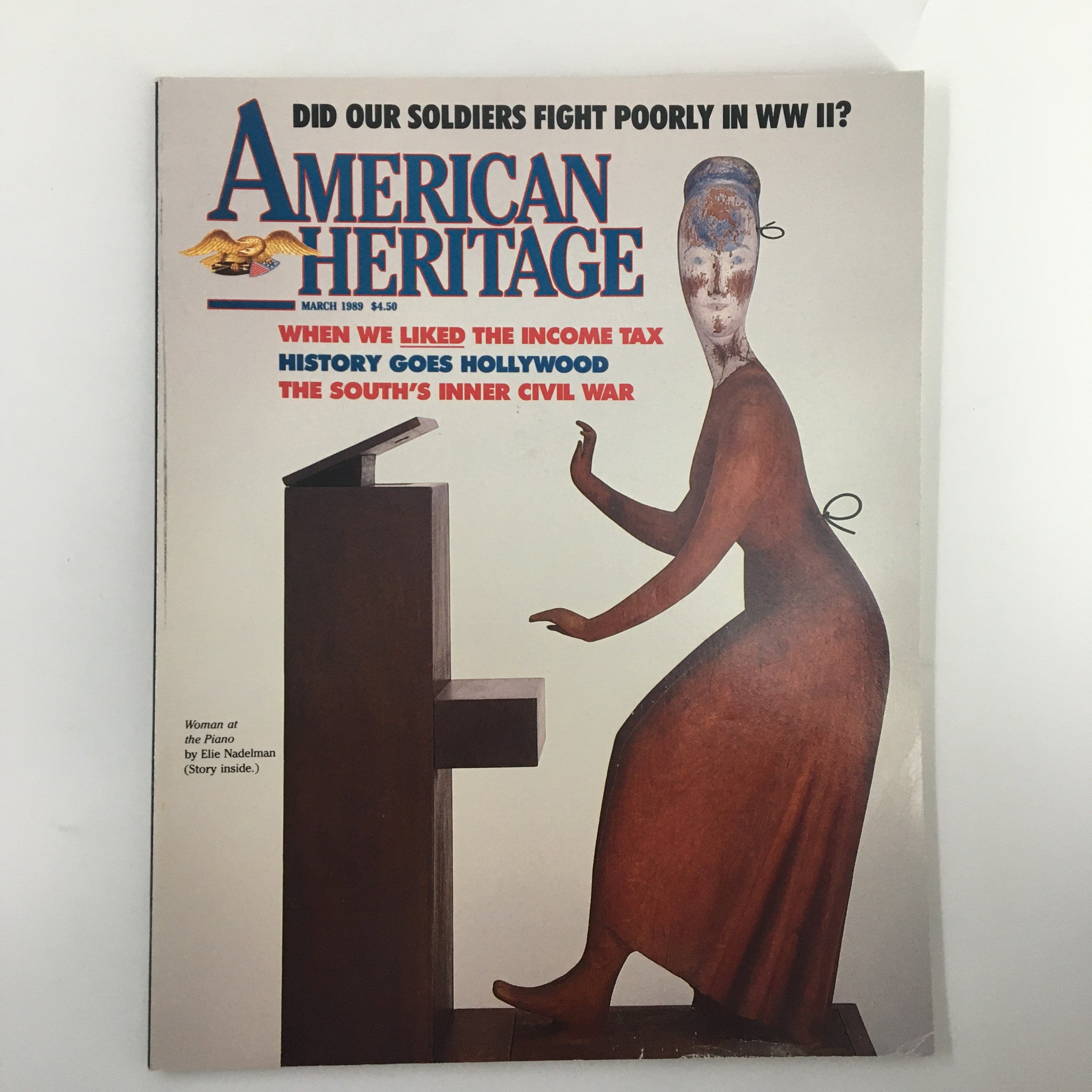 American Heritage Magazine March 1989 Woman at the Piano Story No Label VG