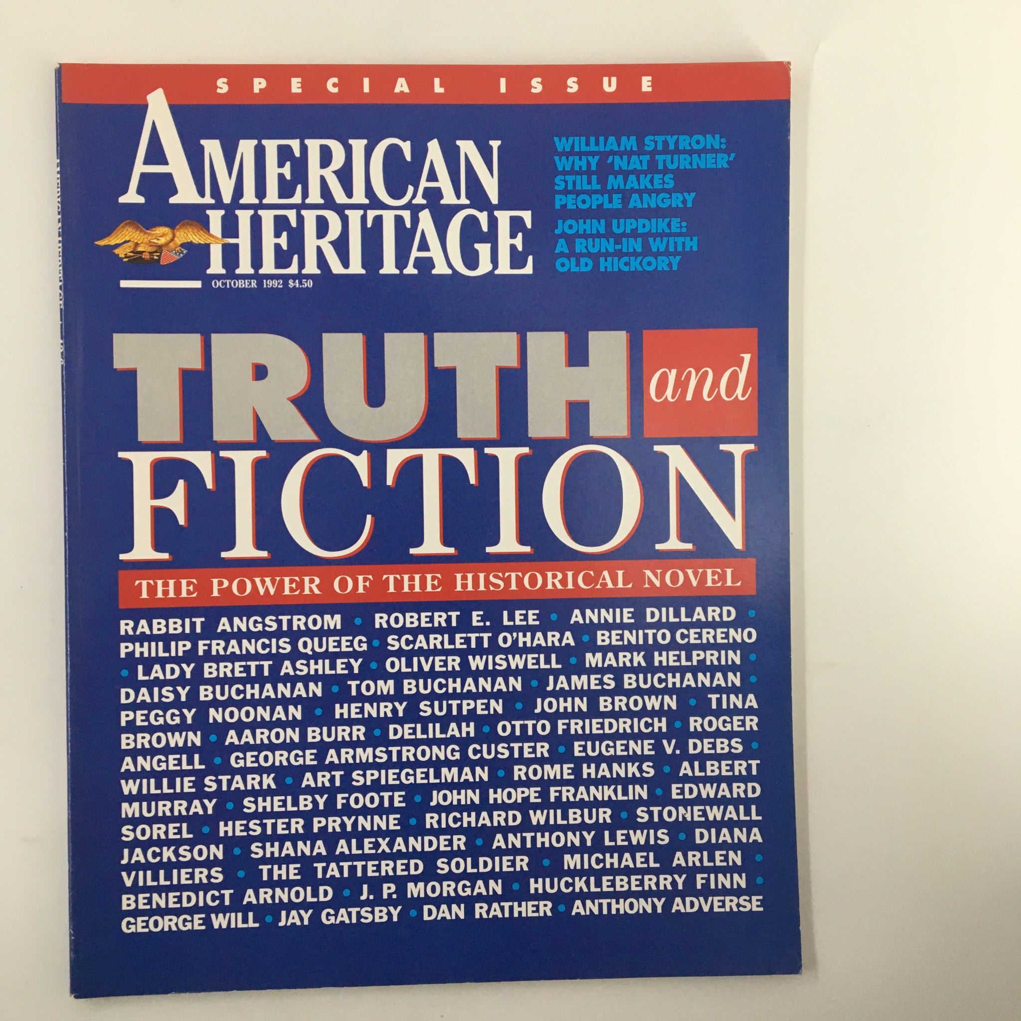 American Heritage Magazine October 1992 Truth and Fiction Novel No Label VG