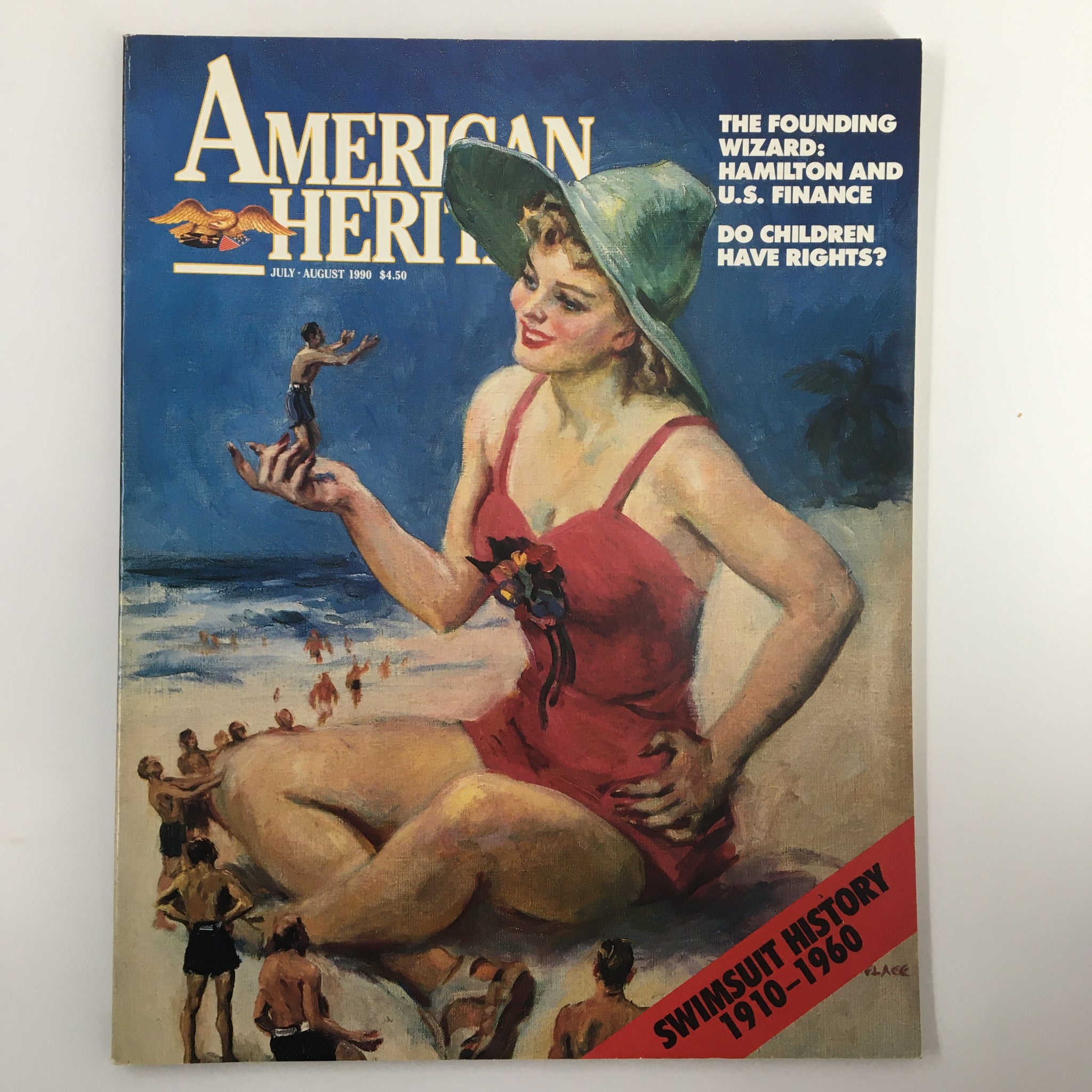 American Heritage Magazine July 1990 The Swimsuit History 1910-1960 No Label VG