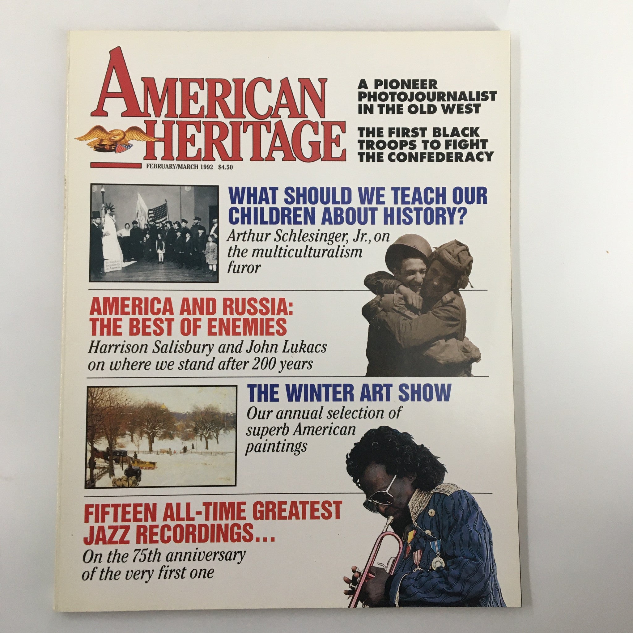 American Heritage Magazine February 1992 A Pioneer Photojournalist No Label VG