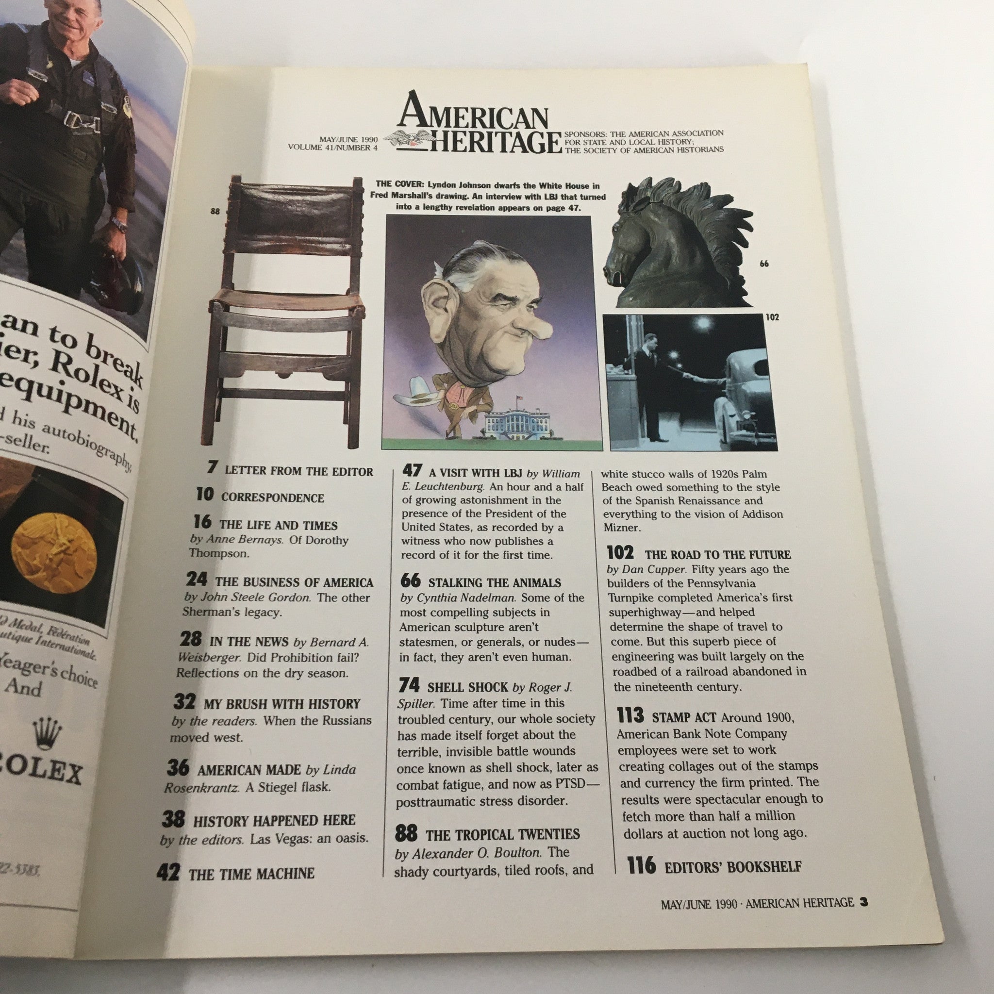 American Heritage Magazine May 1990 Lyndon B. Johnson Interview No Label