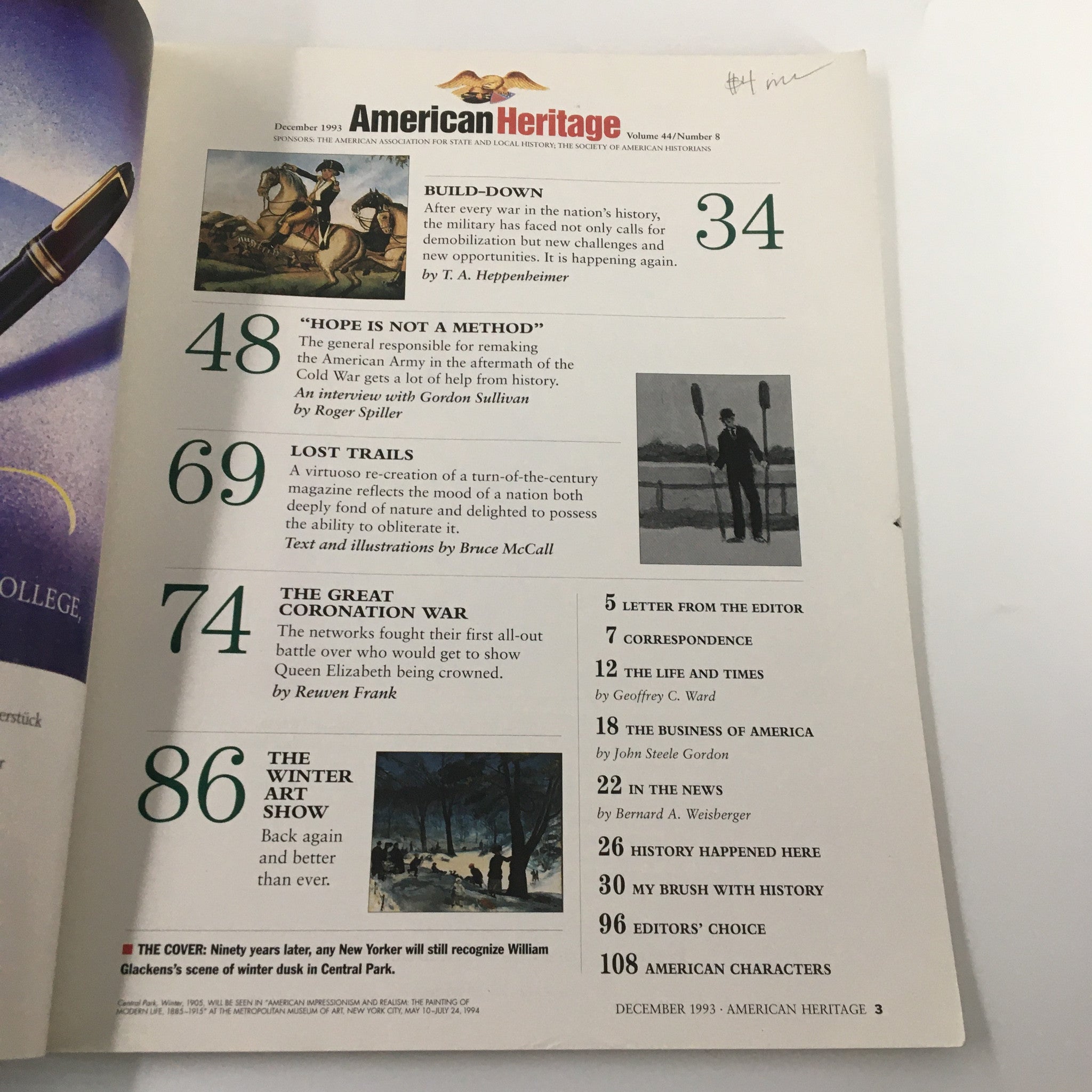 American Heritage Magazine December 1993 Terrific American Works No Label