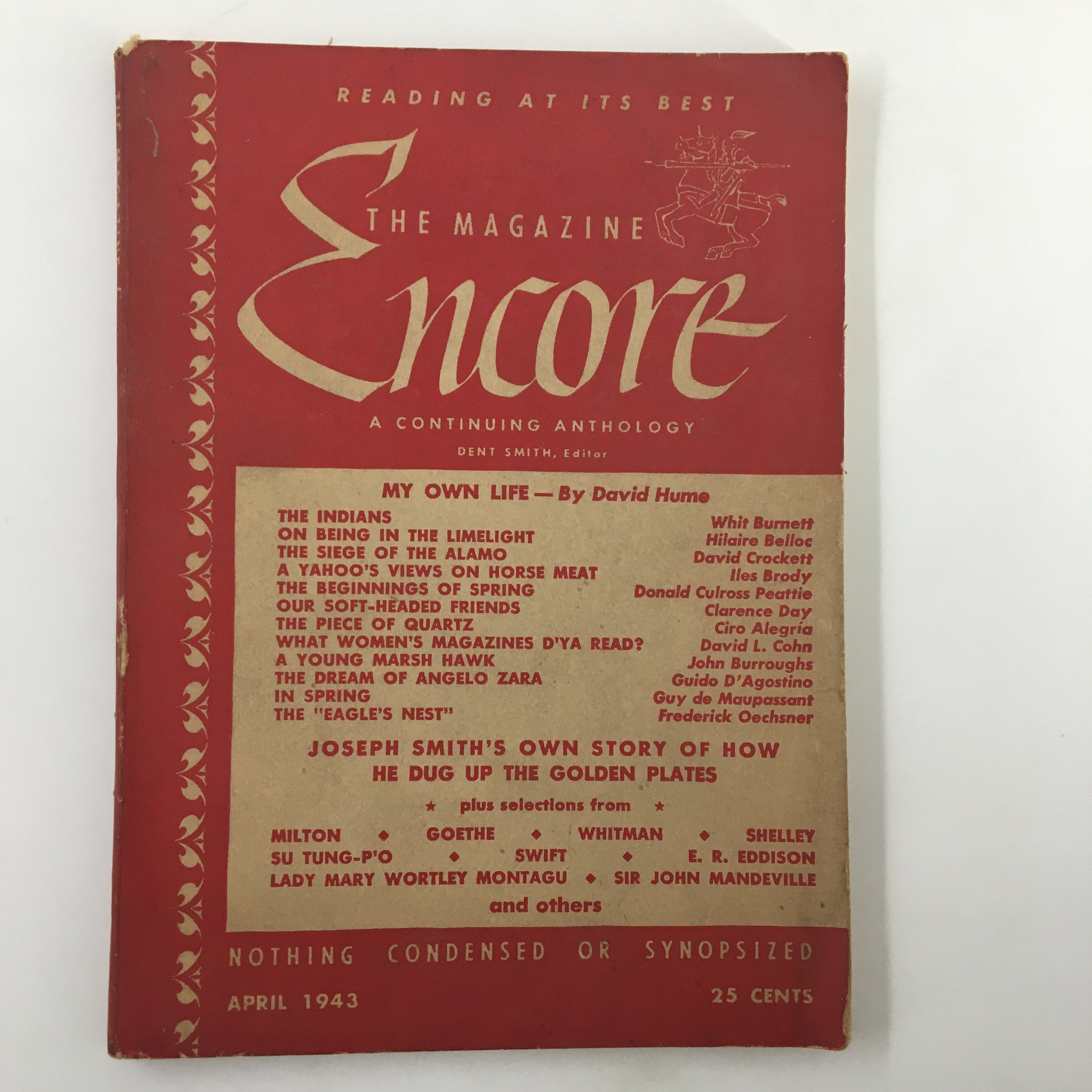 VTG Encore Press Magazine April 1943 On Being The Limelight No Label