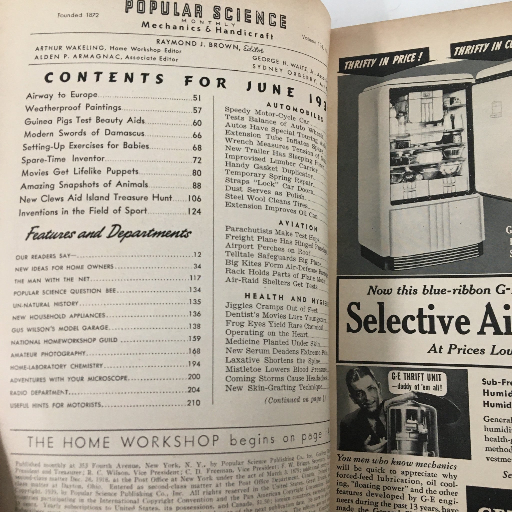 VTG Popular Science Magazine June Vol. 134 Space-Time Inventor No Label