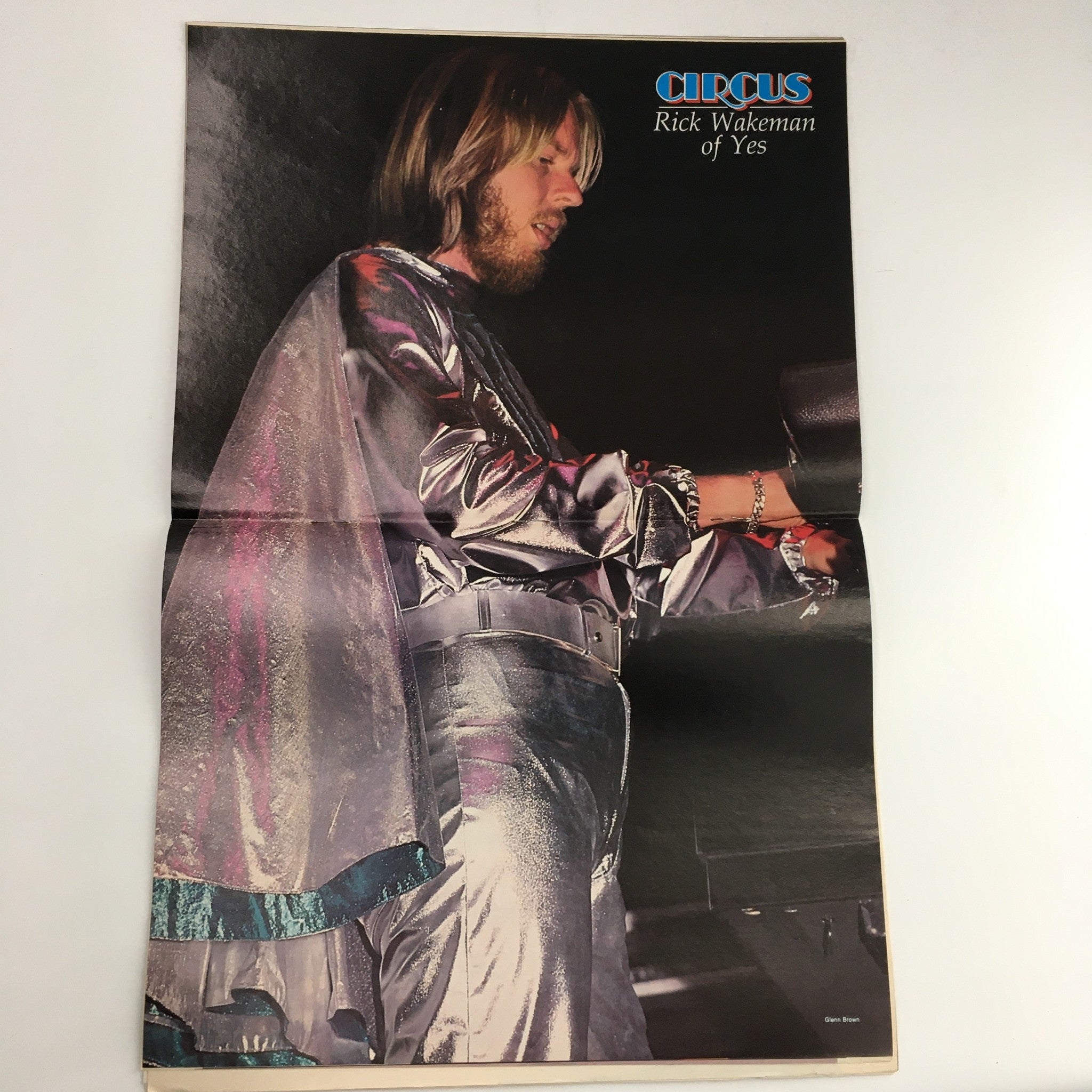 Circus Magazine October 17 1978 Paul Stanley & Rick Wakeman Poster No Label VG