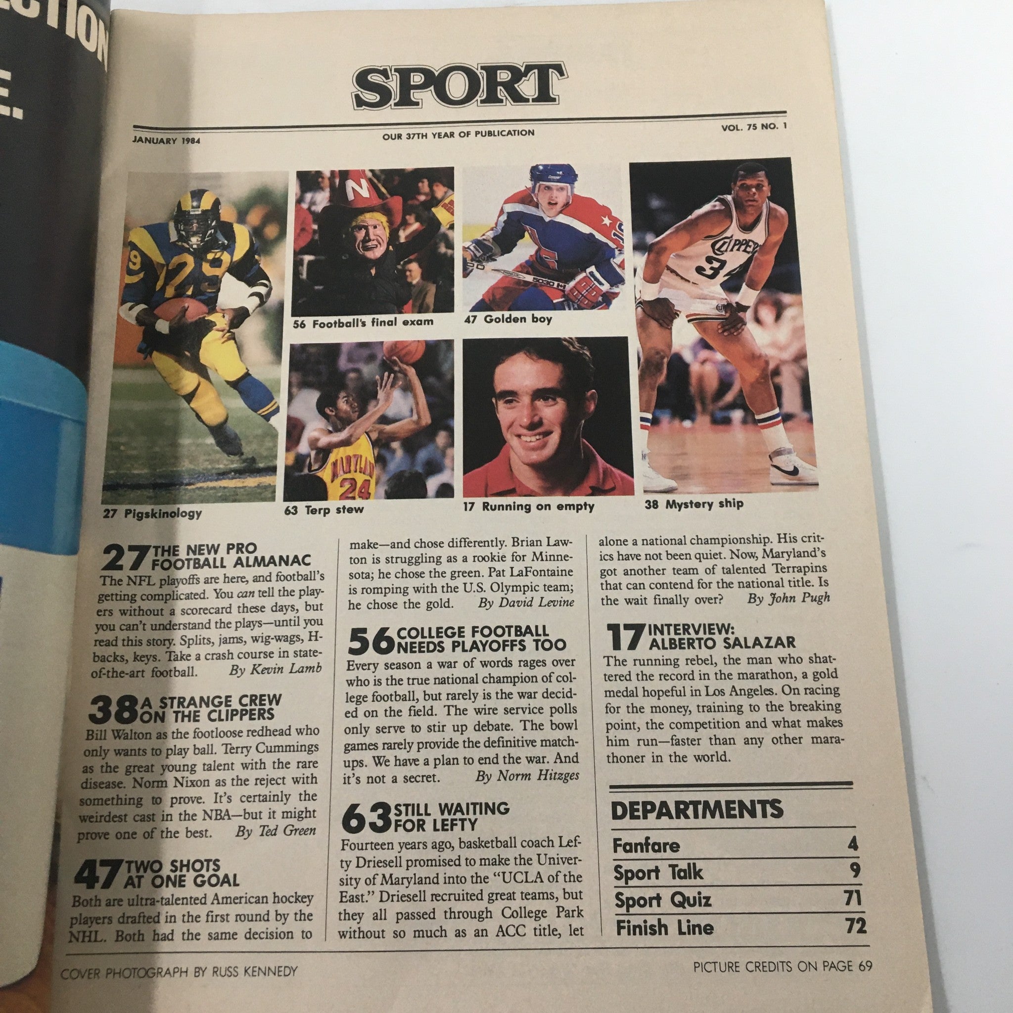 VTG Sport Magazine January 1984 Dan Marino Football's New Wave Decoding the NFL