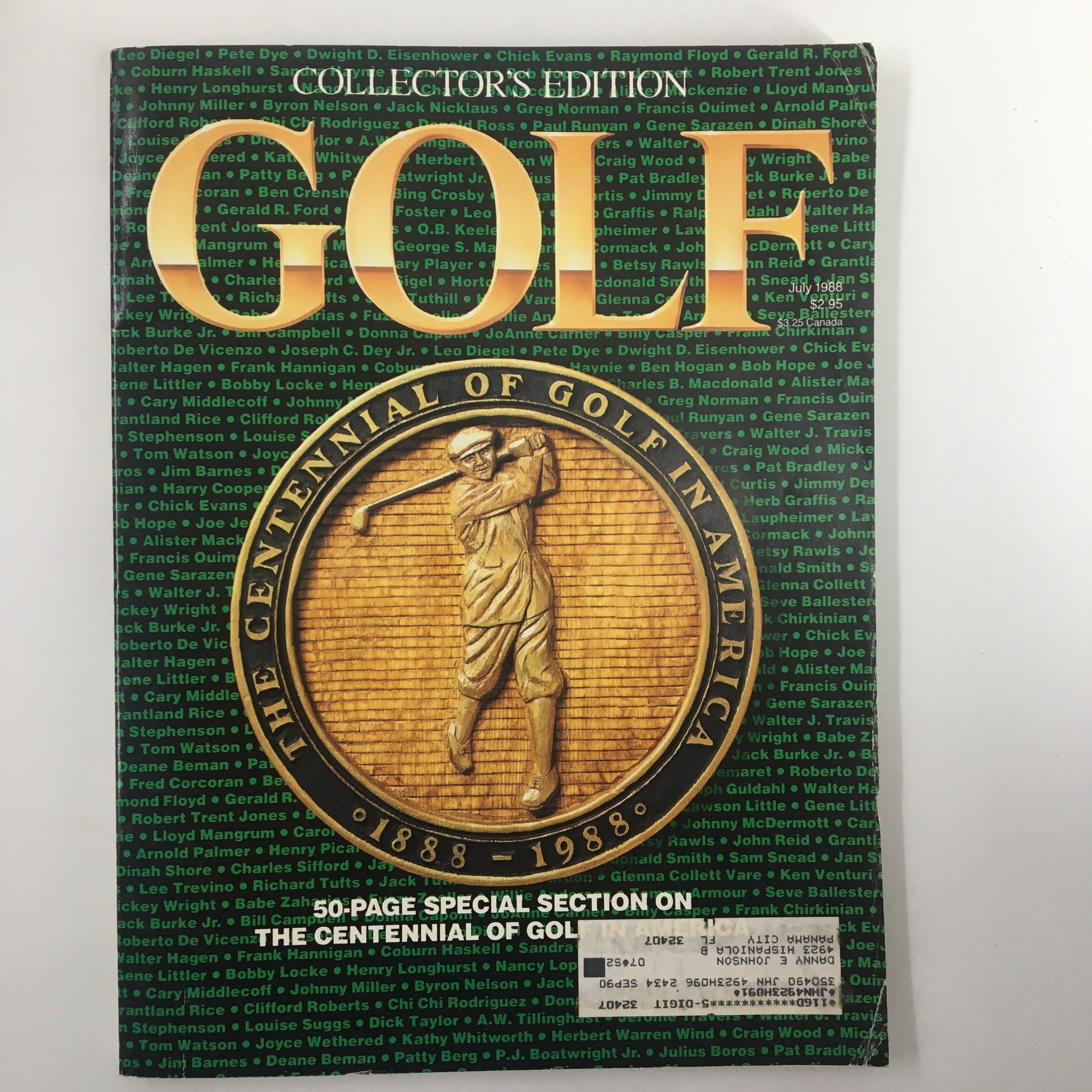 VTG Golf Magazine July 1988 British Open Championship Site Coillectors Edition