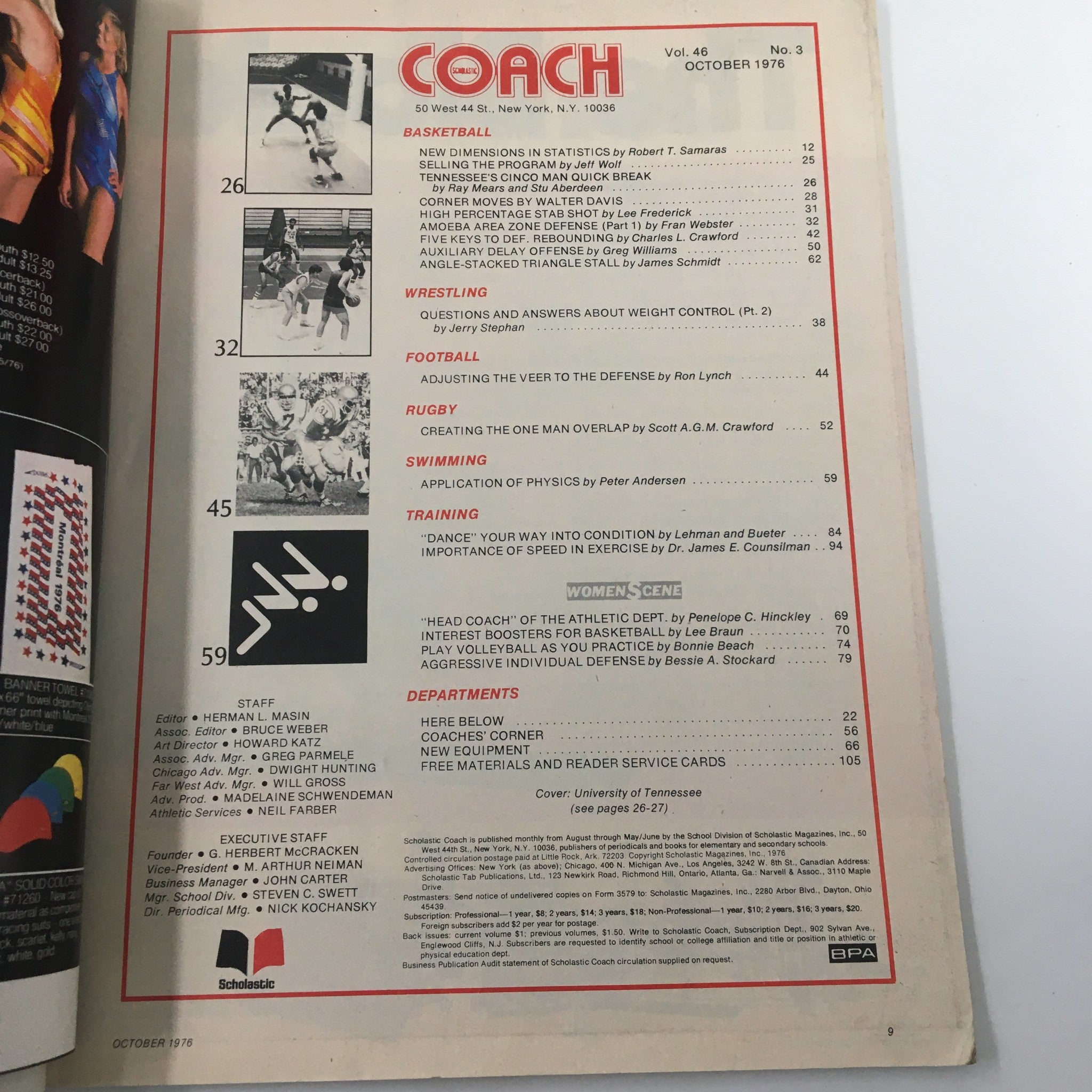 VTG Scholastic Coach Magazine October 1976 The University of Tennessee