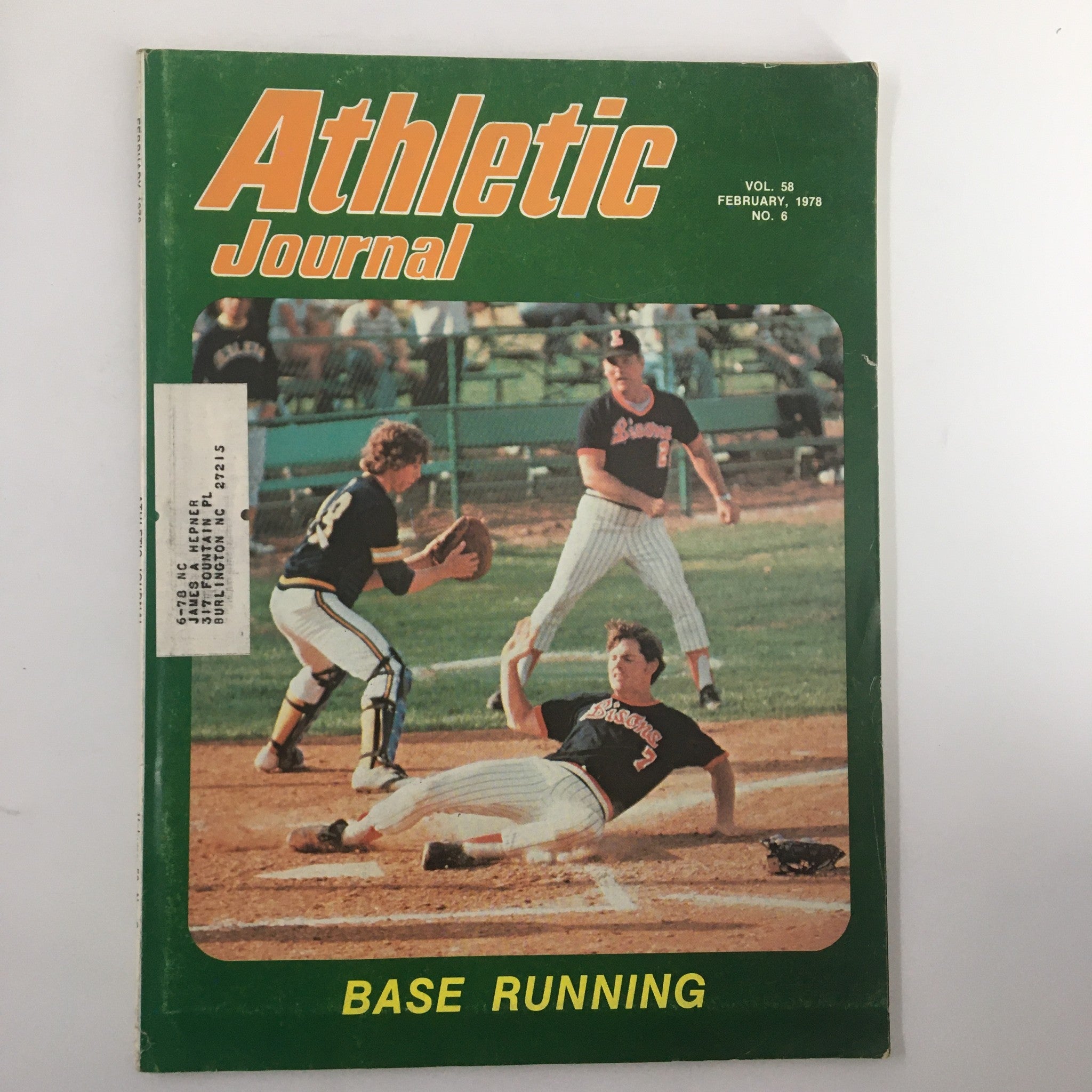 VTG The Athletic Journal Magazine February 1978 Working on the Hitter