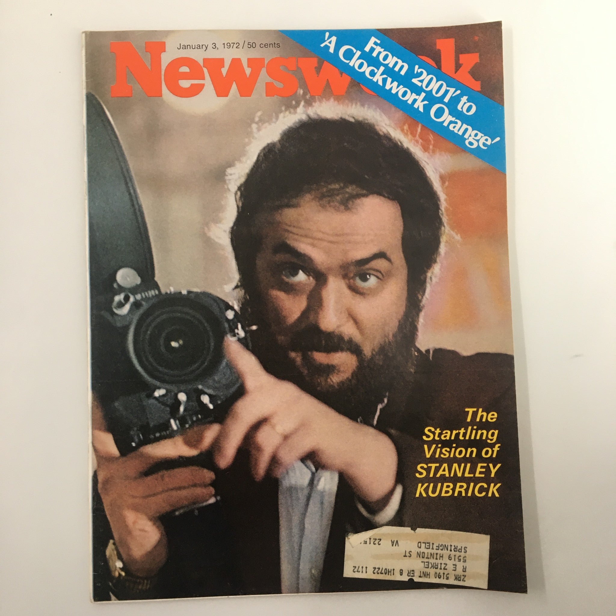 VTG Newsweek Magazine January 3 1972 The Startling Vision of Stanley Kubrick