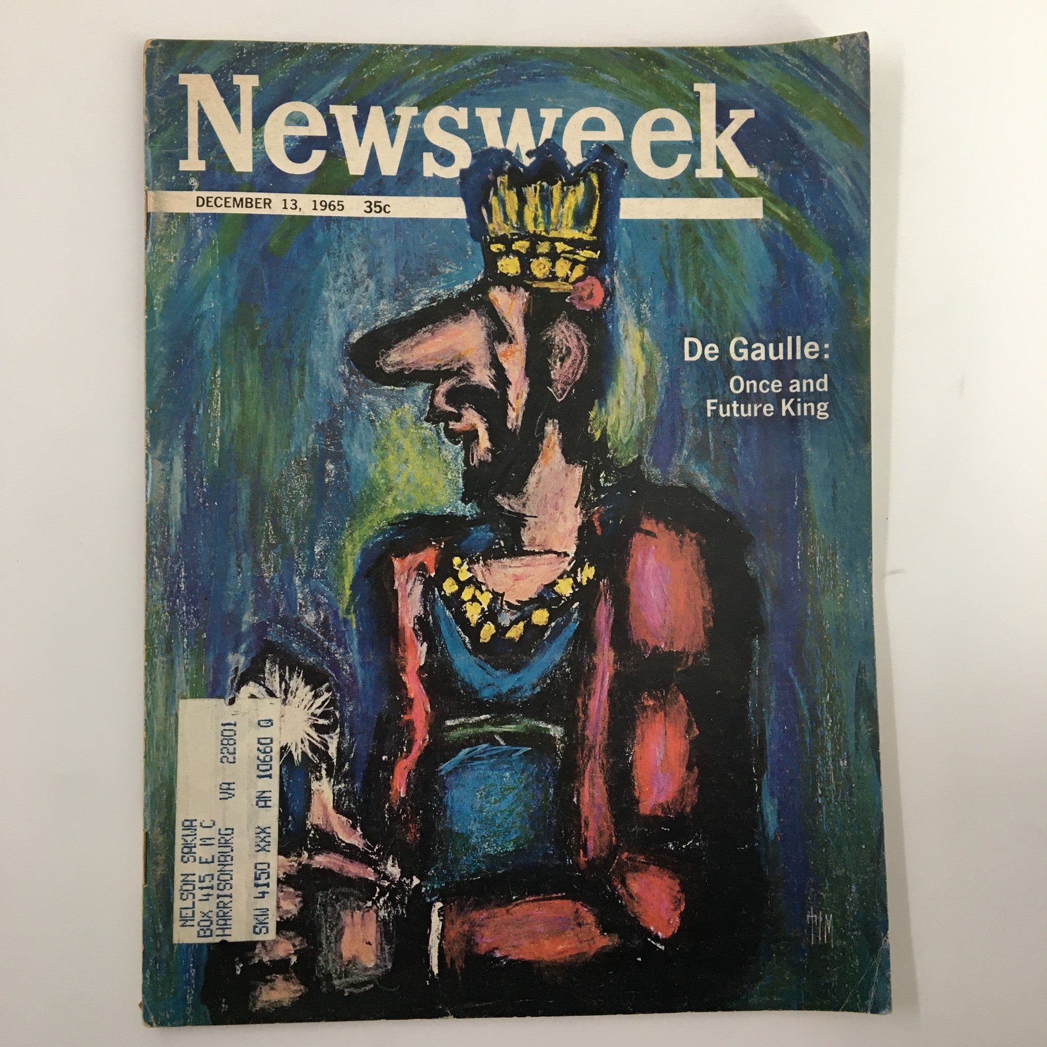 VTG Newsweek Magazine December 13 1965 Charles de Gaulle Once and Future King