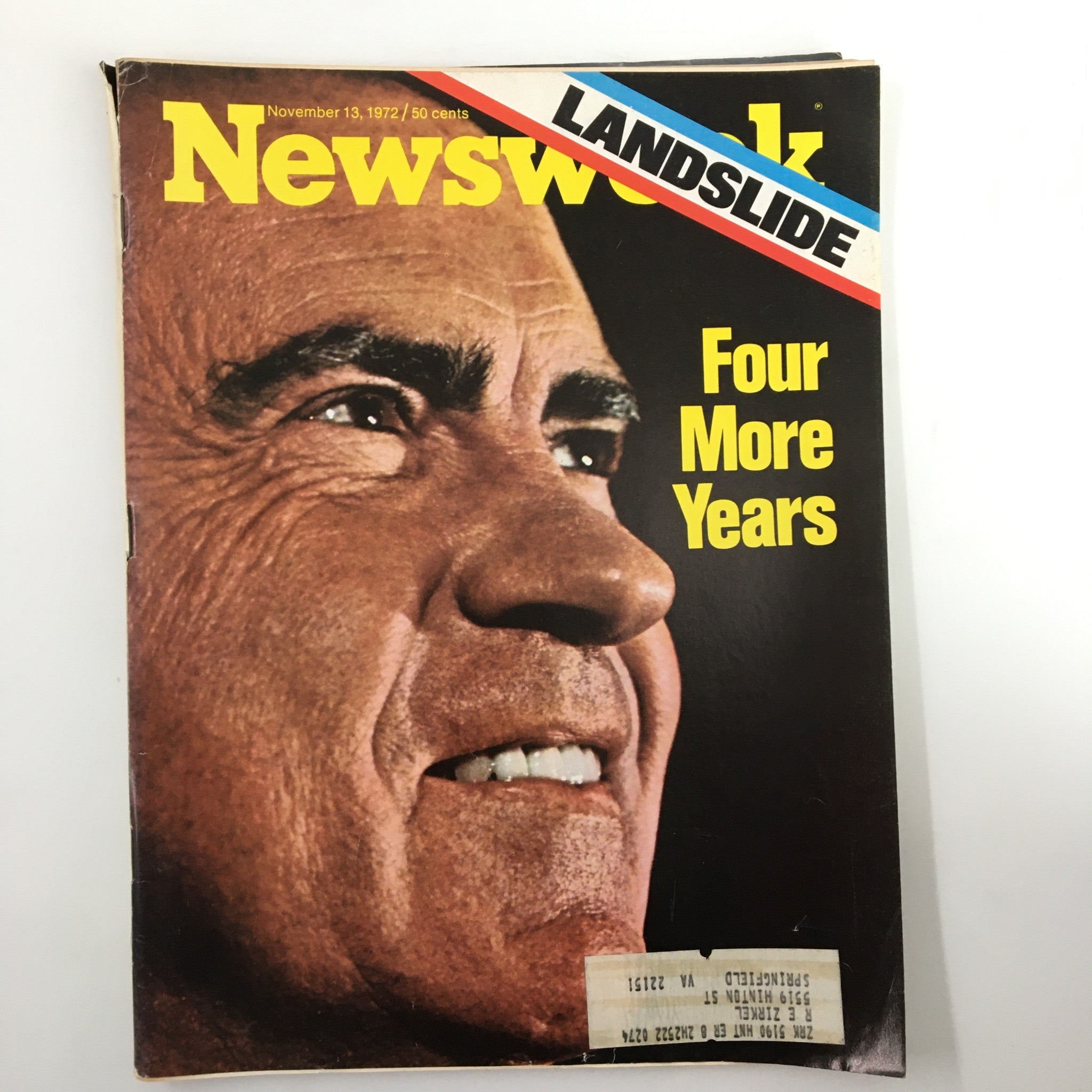 VTG Newsweek Magazine November 13 1972 Four More Years of Richard Nixon