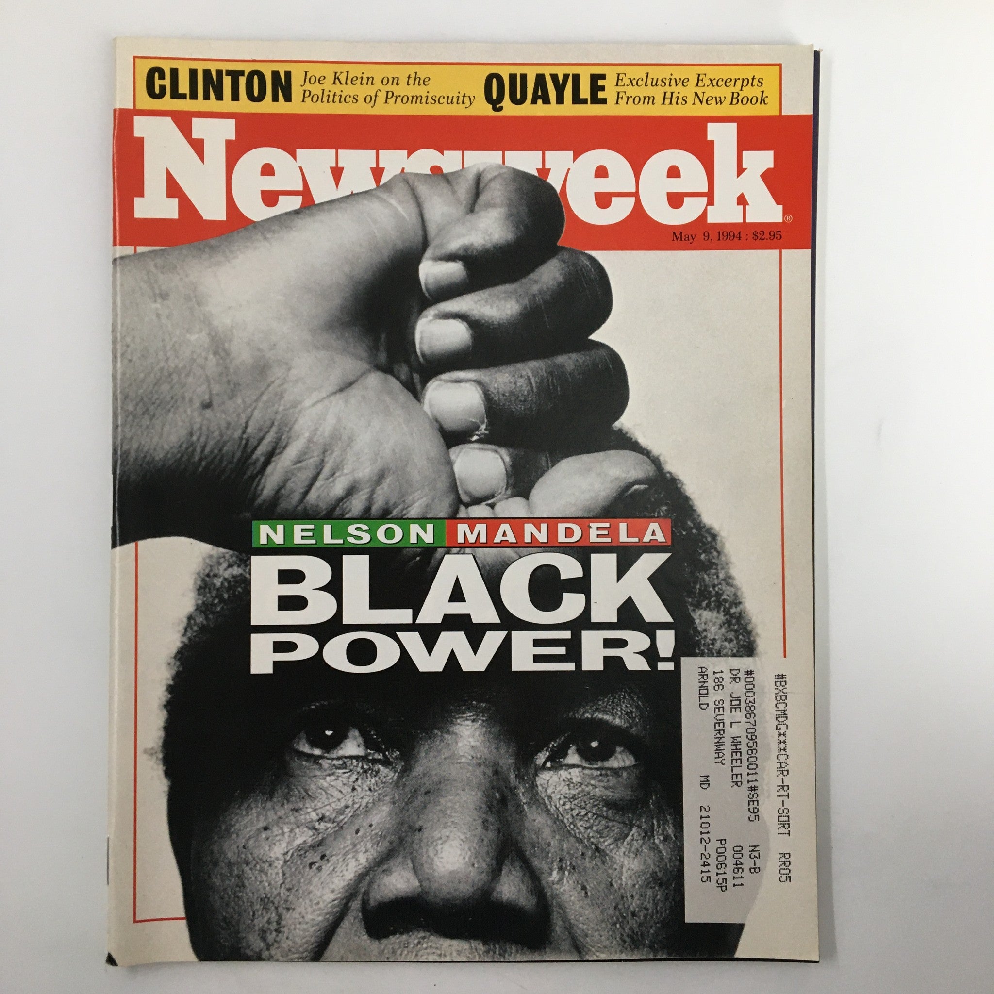 Newsweek Magazine May 9 1994 Nelson Mandela Black Power