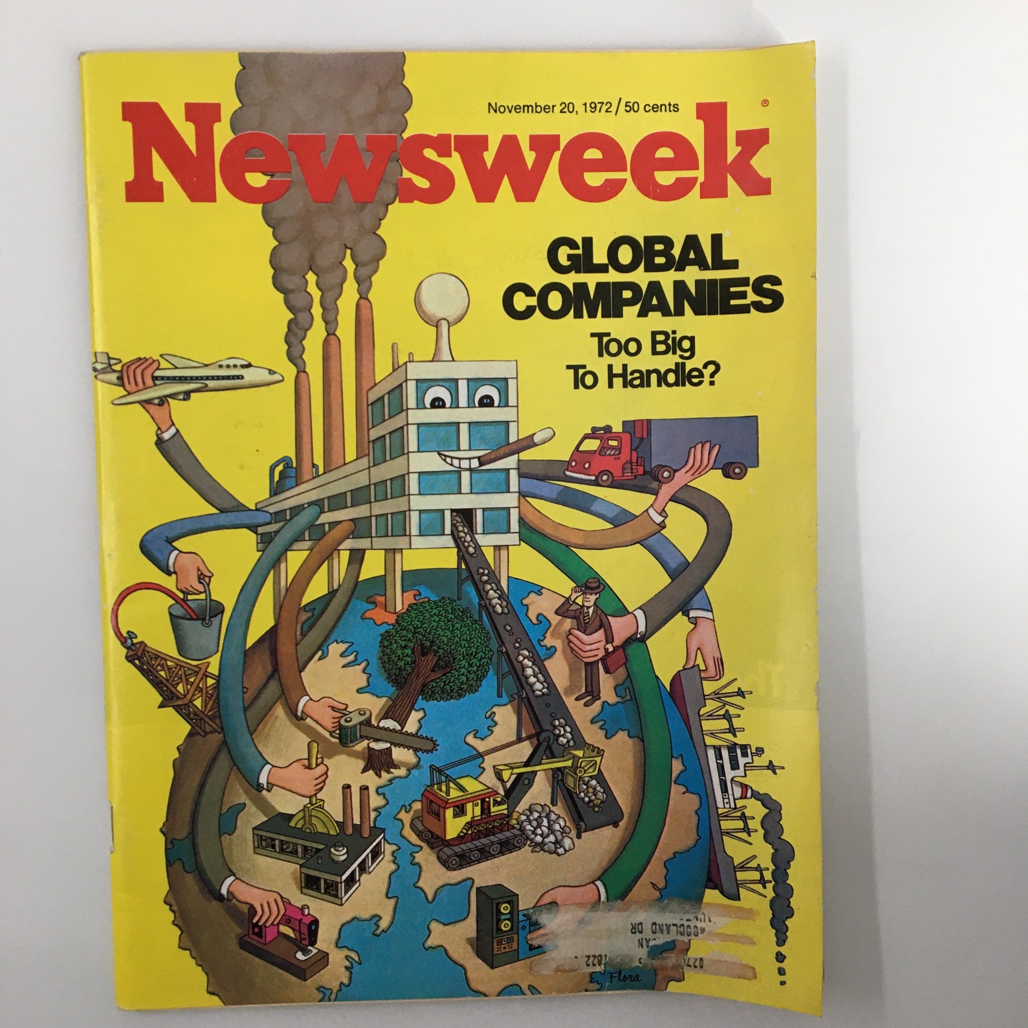 VTG Newsweek Magazine November 20 1972 Are Global Companies Too Big To Handle?