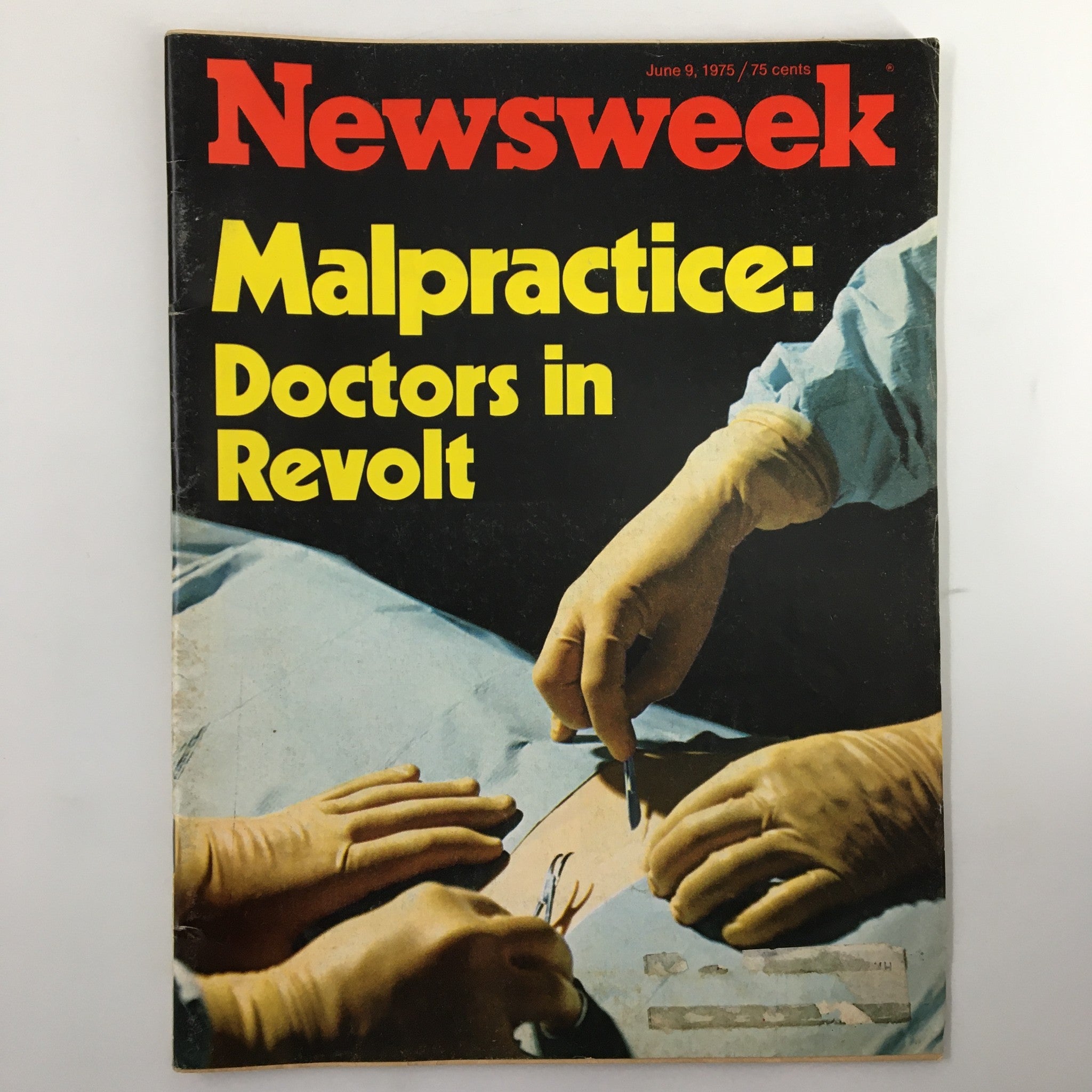 VTG Newsweek Magazine June 9 1975 Malpractice Doctors in Revolt