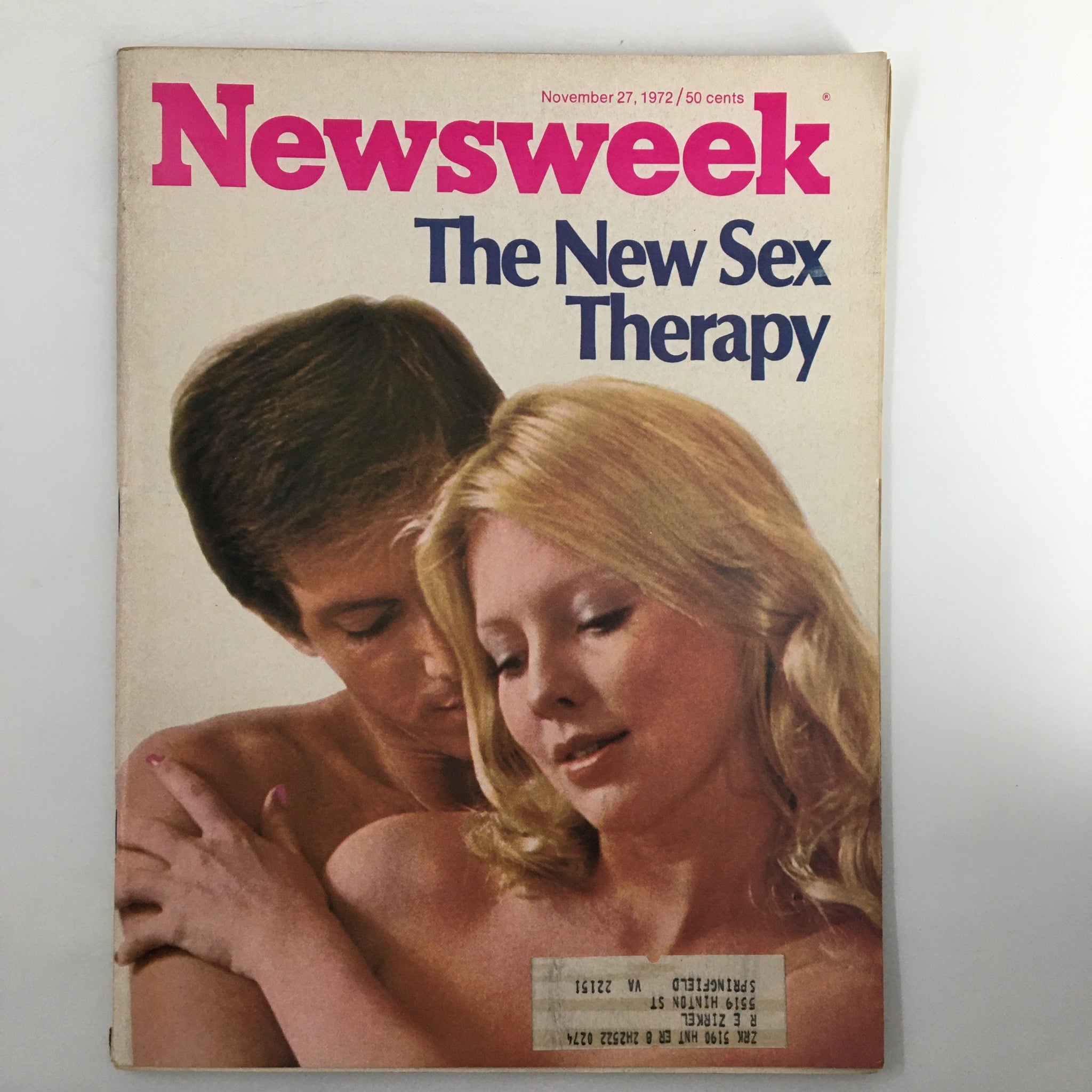 VTG Newsweek Magazine November 27 1972 The New Sex Therapy for Couple