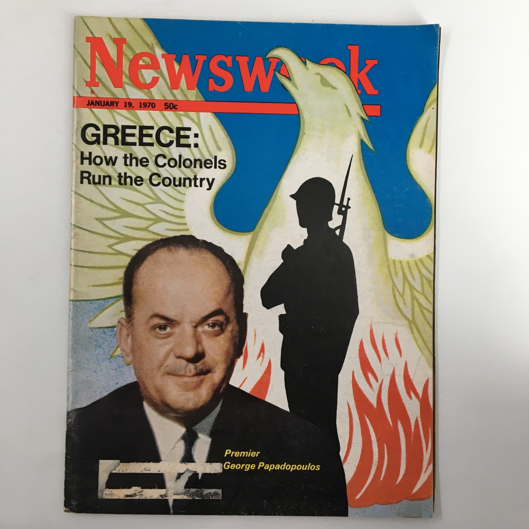 VTG Newsweek Magazine January 19 1970 Premier George Papadopoulos