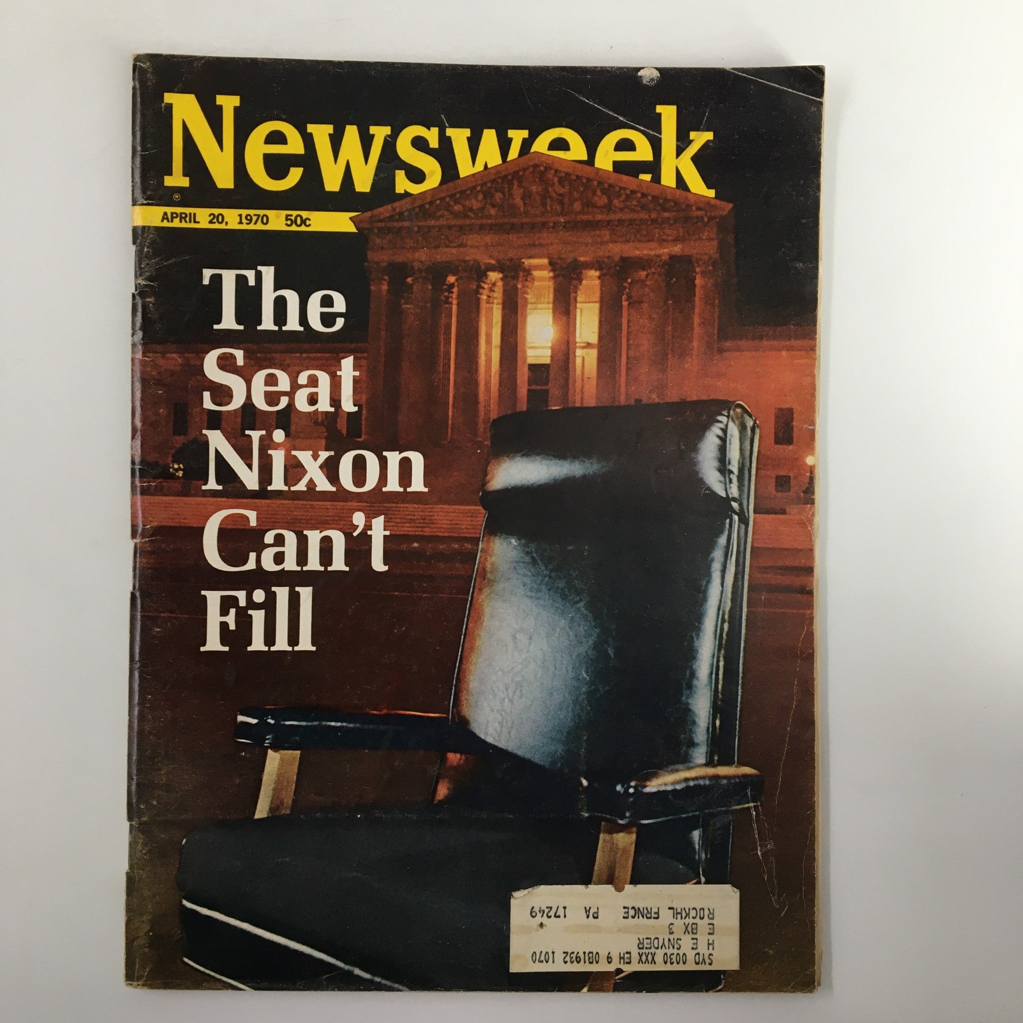 VTG Newsweek Magazine April 20 1970 The Seat Richard Nixon Can't Fill