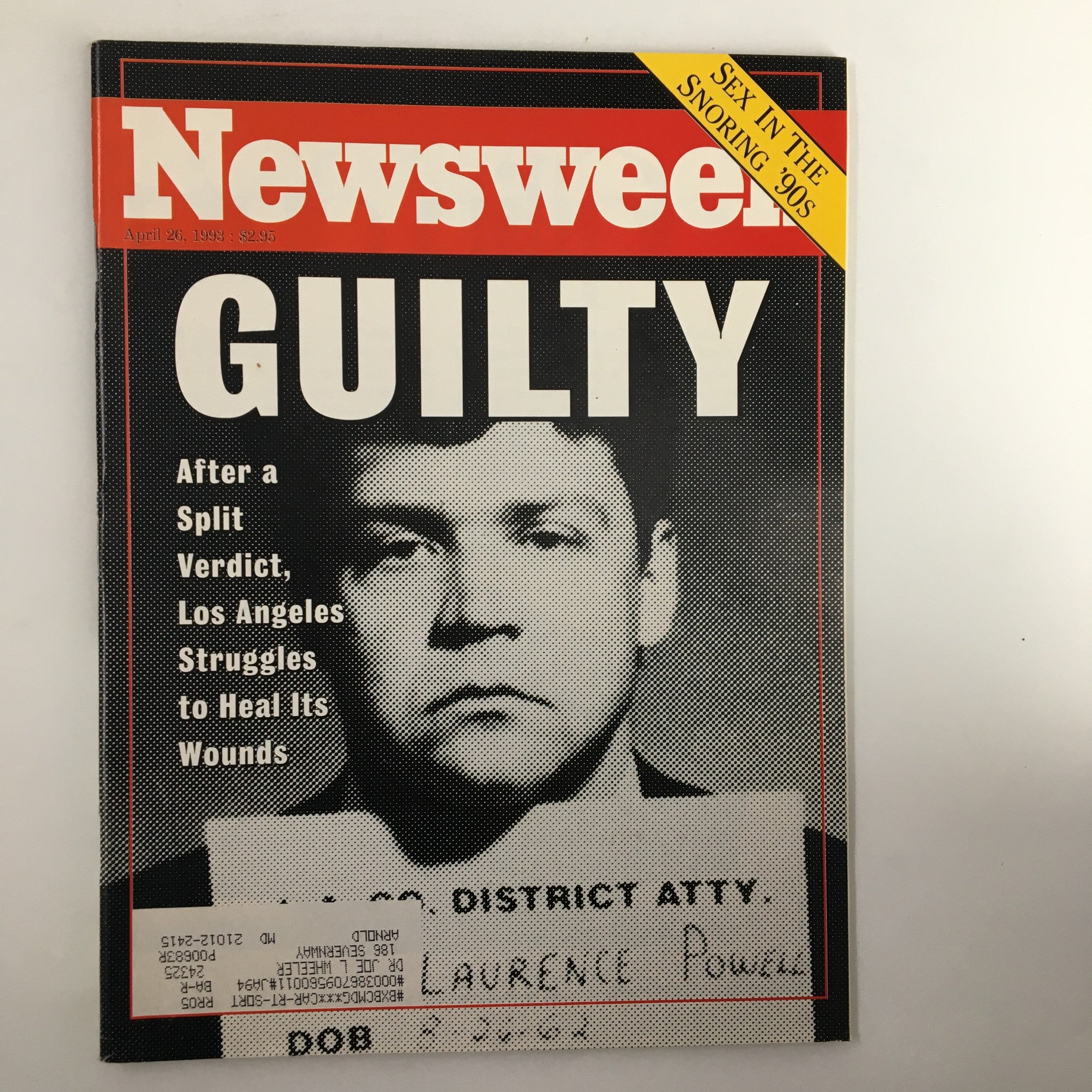 Newsweek Magazine April 26 1993 Laurence Powell Guilty After a Split Verdict