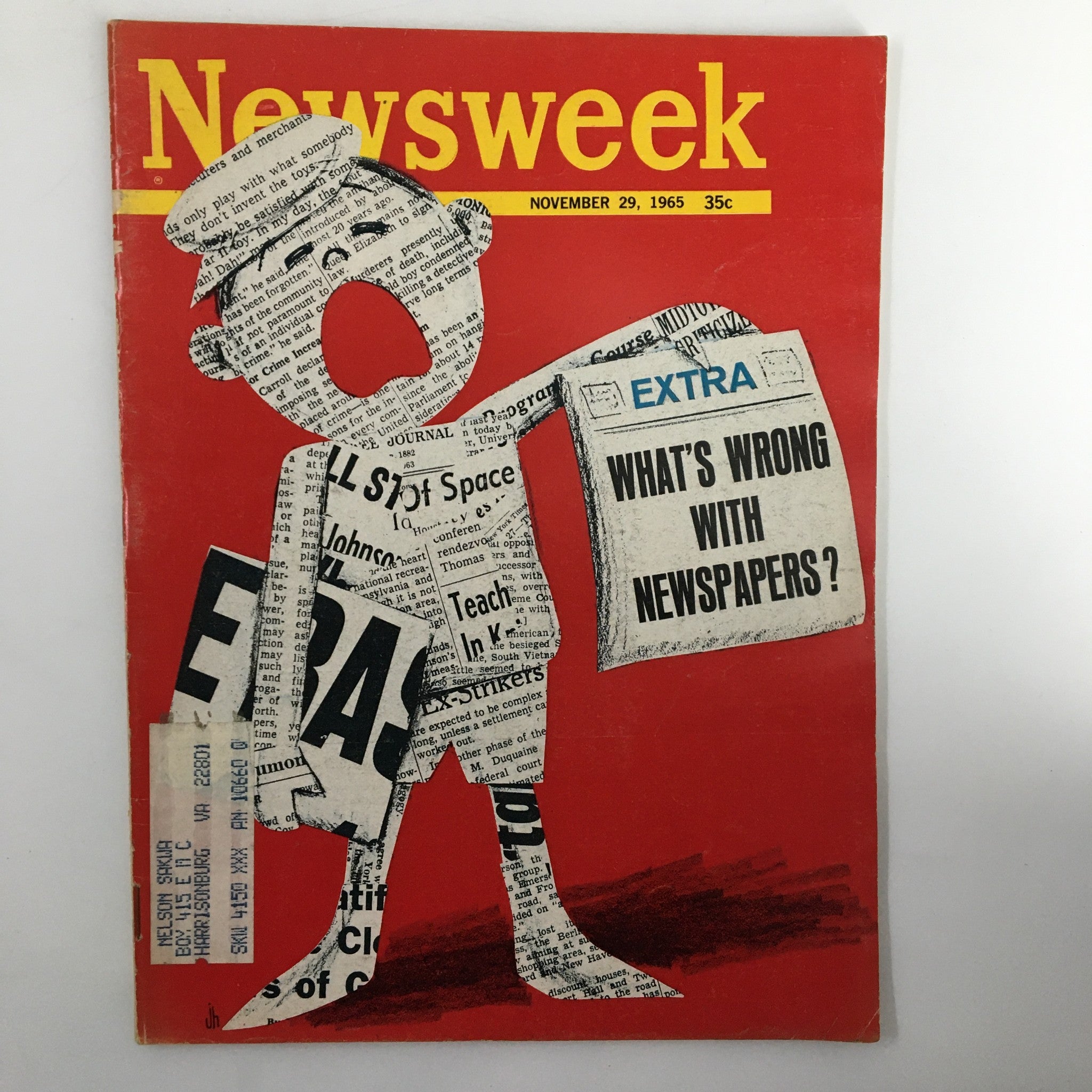 VTG Newsweek Magazine November 29 1965 What's Wrong with Newspapers?