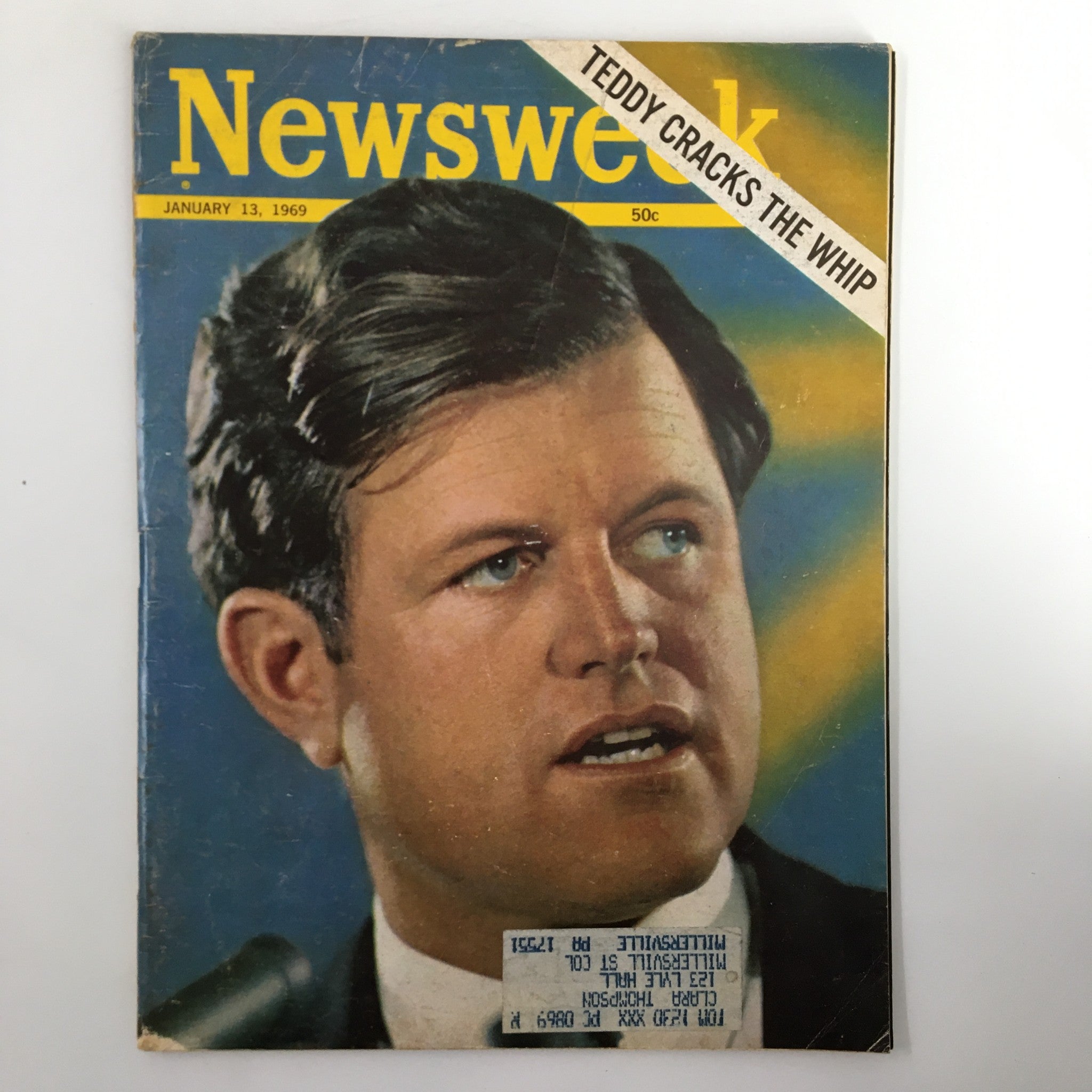 VTG Newsweek Magazine January 13 1969 Teddy Kennedy Cracks The Whip