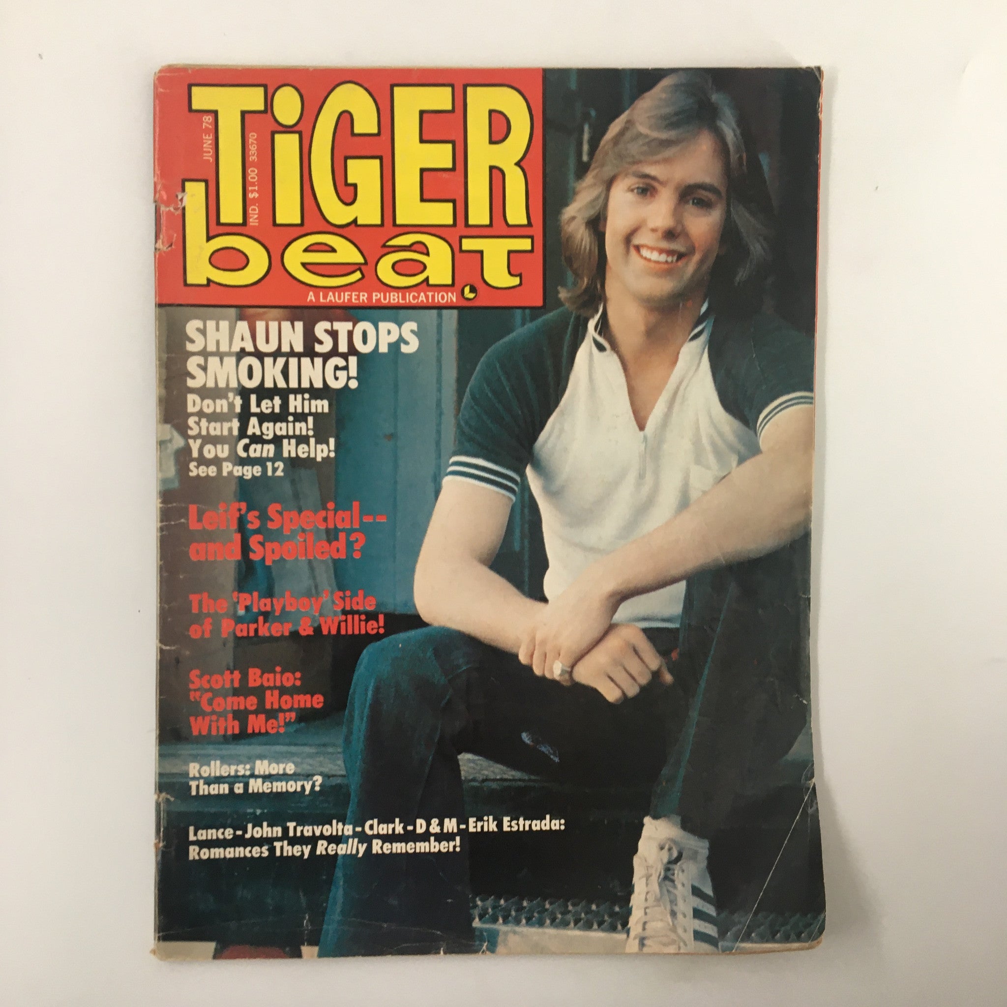 VTG Tiger Beat Magazine June 1978 Shaun Cassidy Stops Smoking No Label