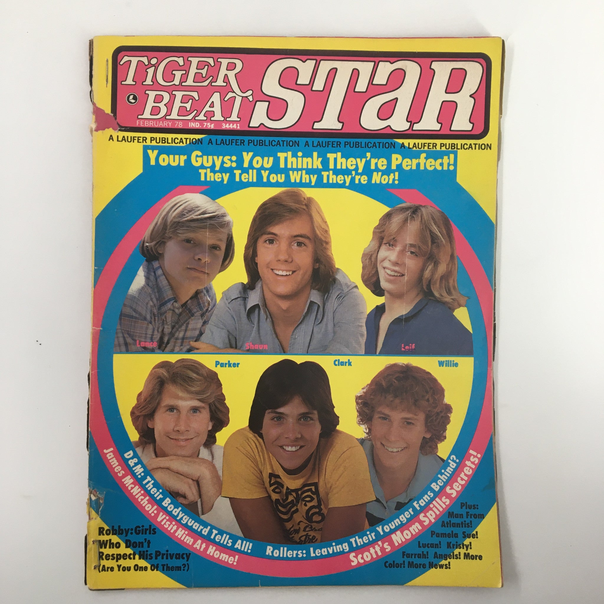 VTG Tiger Beat Magazine February 1978 Lance, Shaun, Leif, Parker, Clark No Label