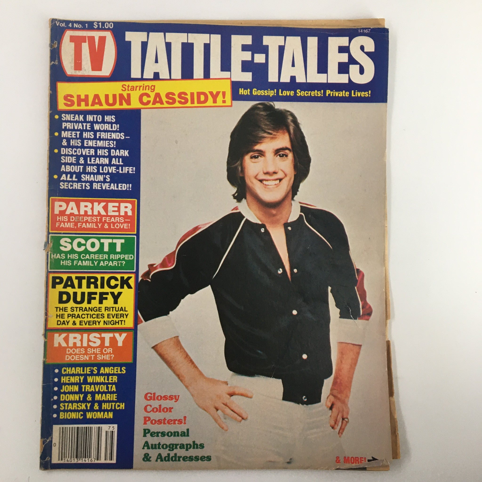 VTG TV Tattle-Tales Magazine 1977 Shaun Cassidy, Patrick Duffy No Label