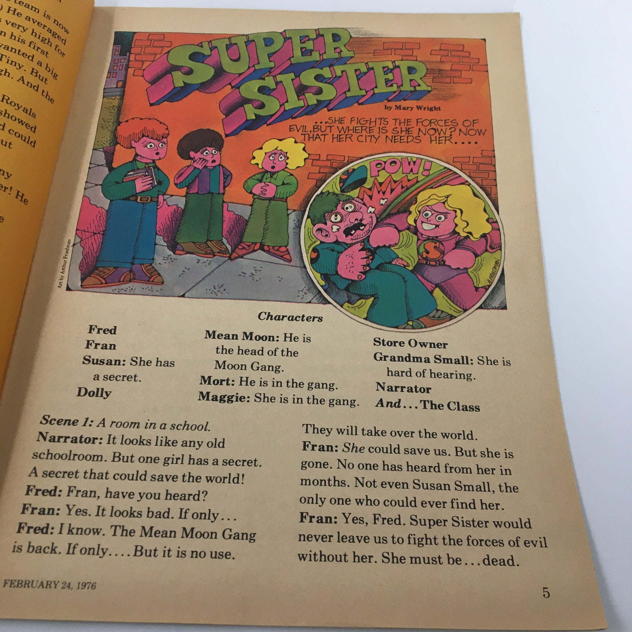 VTG Scholastic Scholar Magazine February 24 1976 Take A Ride On a Cable Car