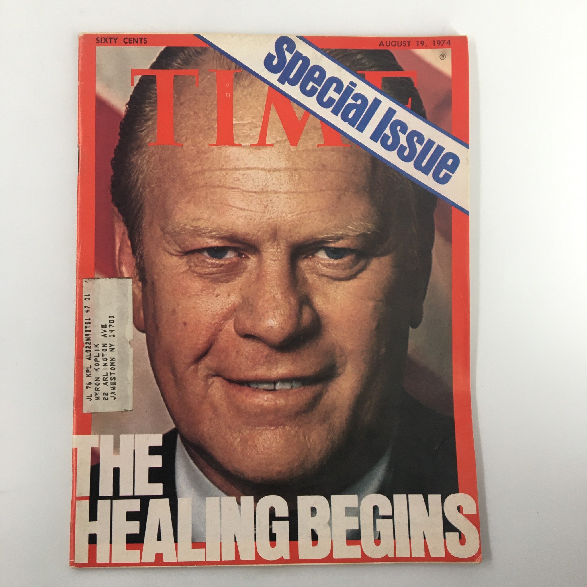 VTG Time Magazine August 19 1974 The Healing Begins Gerald Ford Issue