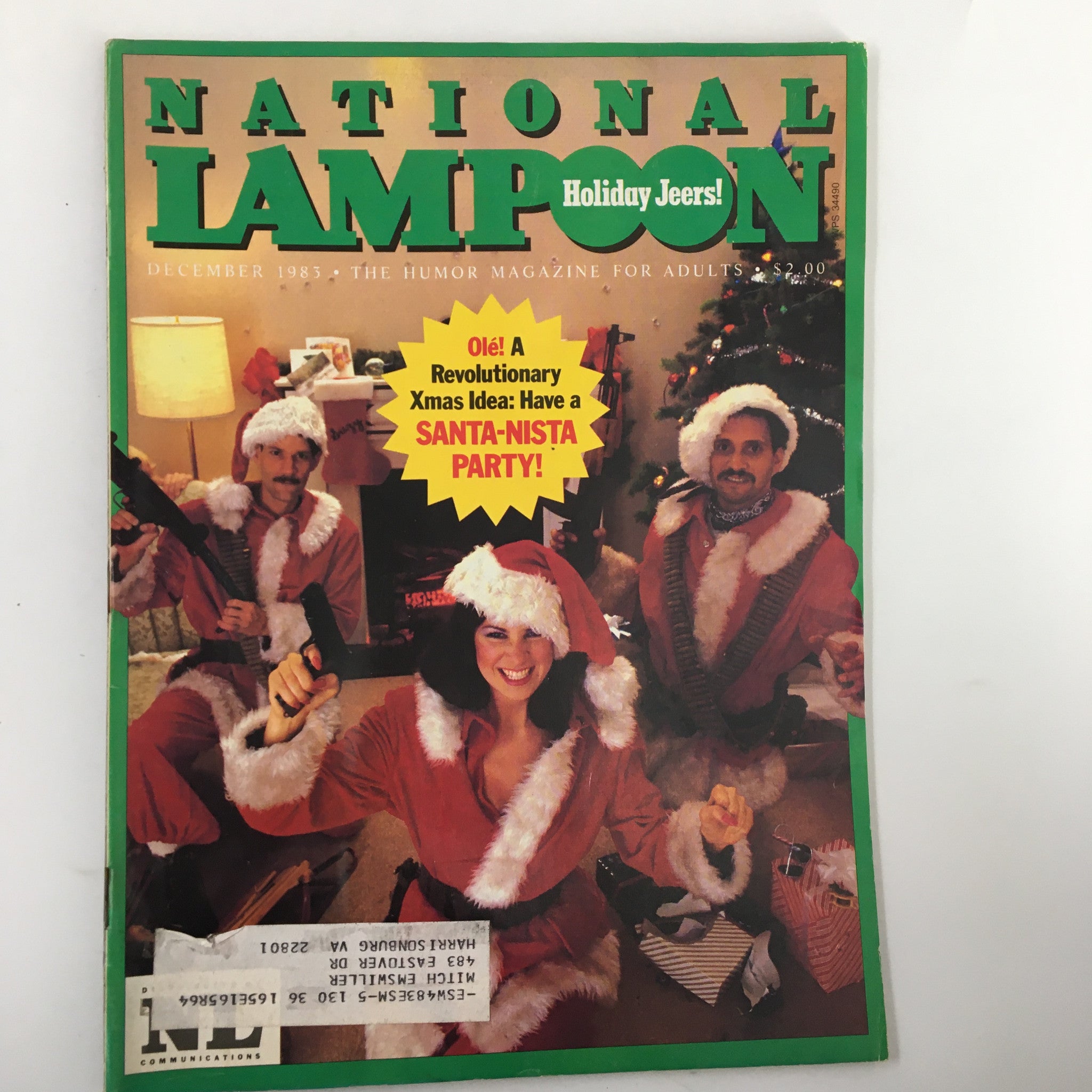 VTG National Lampoon Humor Magazine December 1983 Have A Santa-Nista Party