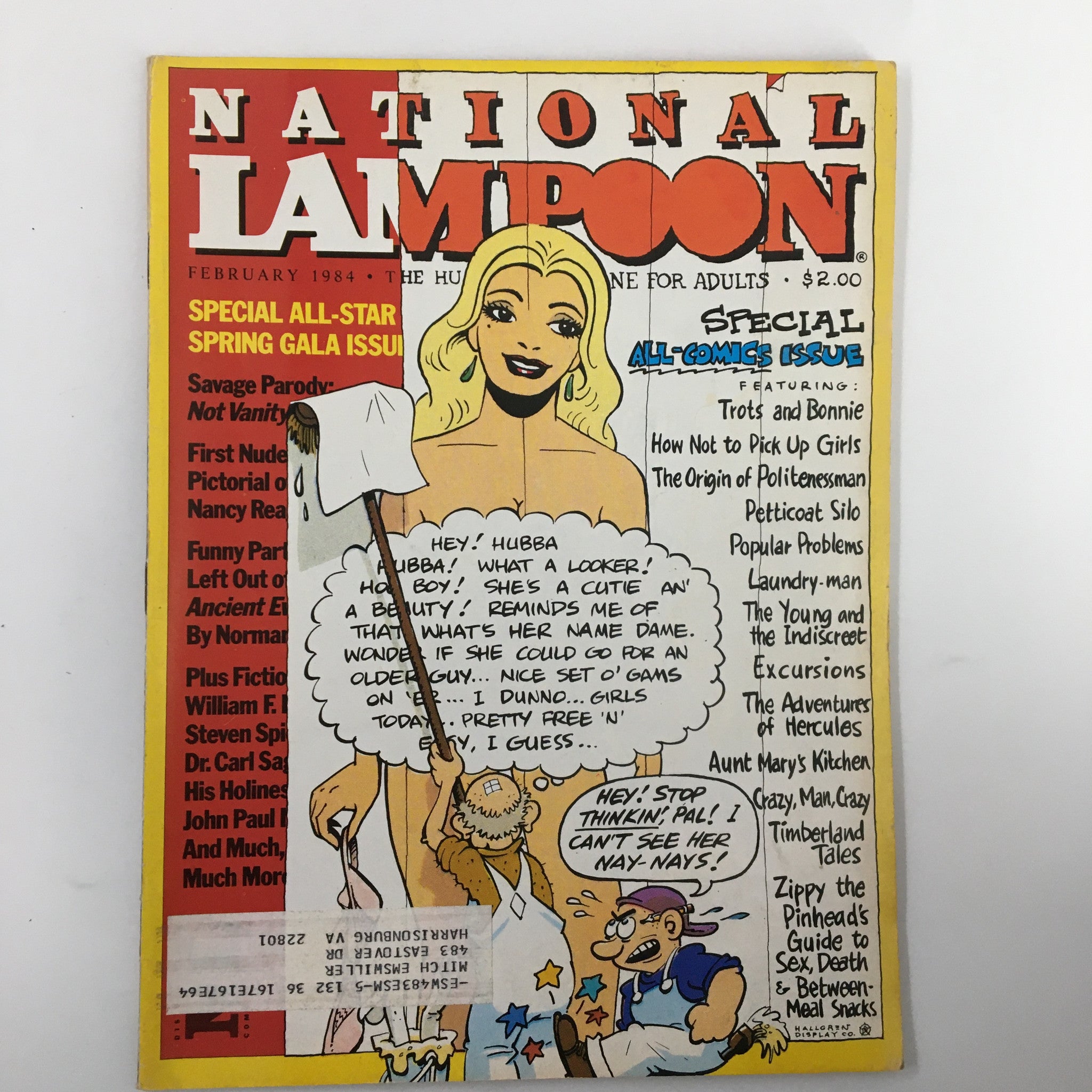 VTG National Lampoon Humor Magazine February 1984 Fred Graver's World of Peas