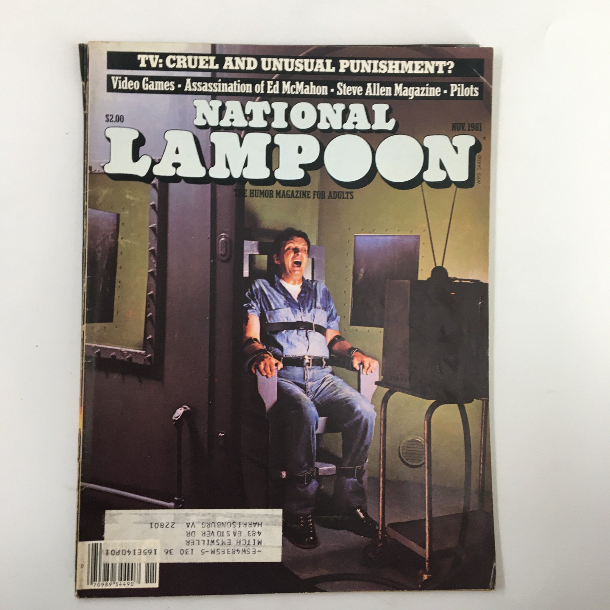 VTG National Lampoon Humor Magazine November 1981 TV Cruel & Unusual Punishment