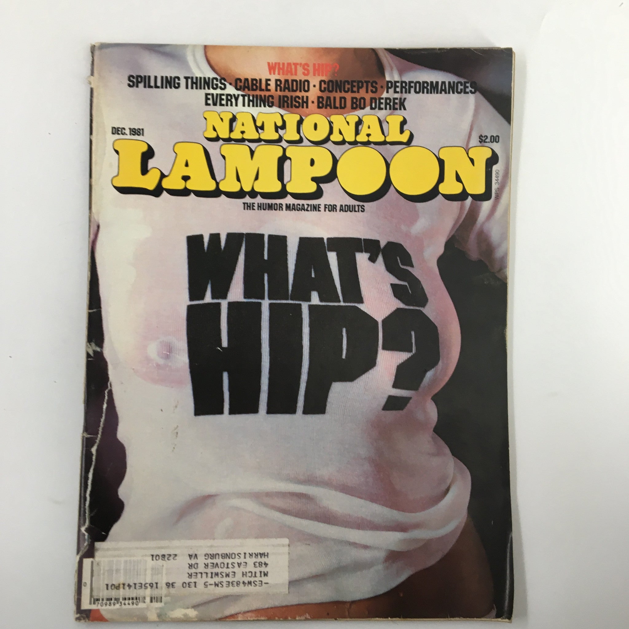 VTG National Lampoon Humor Magazine December 1981 Spilling Things What's Hip