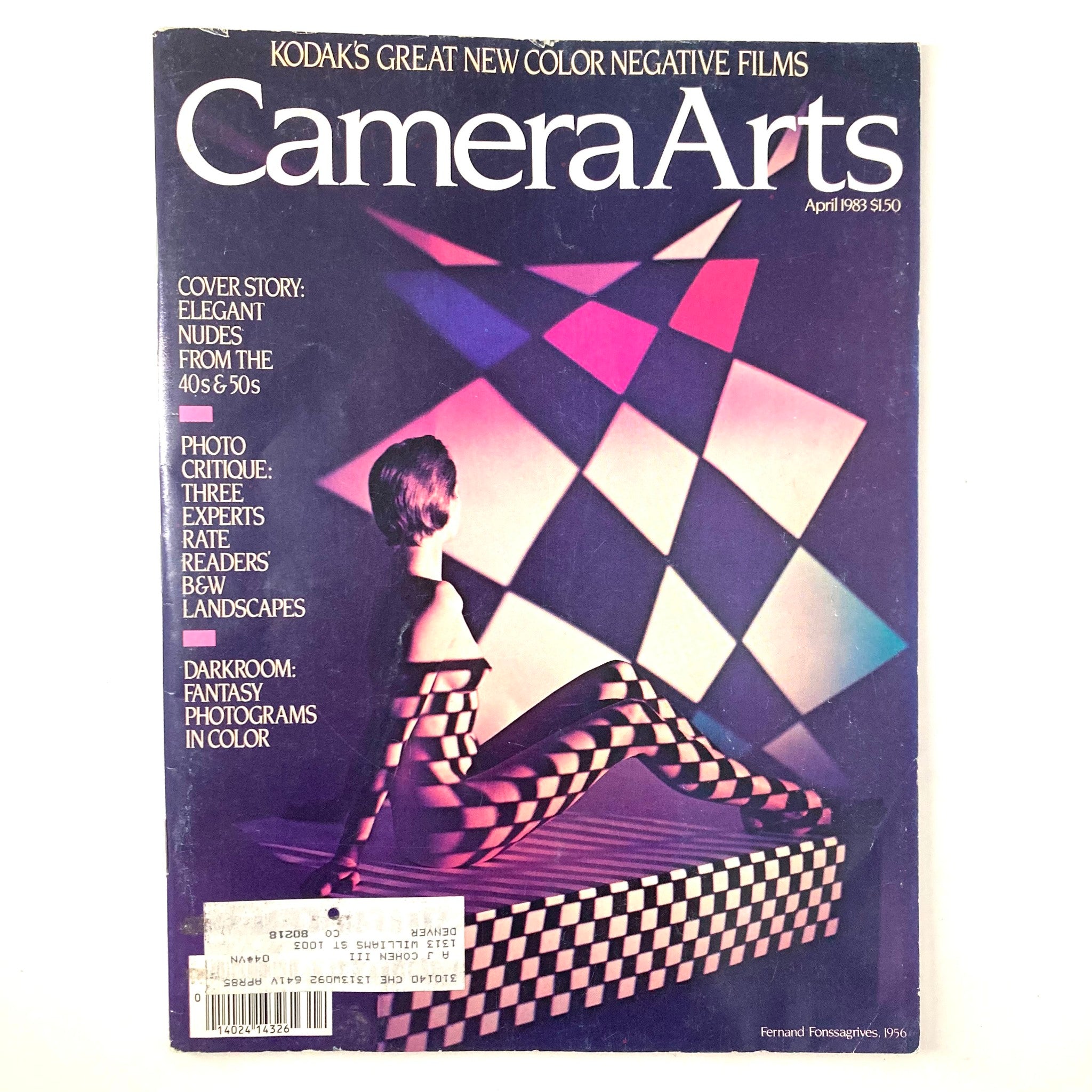 VTG Camera Arts Magazine April 1983 Fernand Fonssagrives 1956 Cover