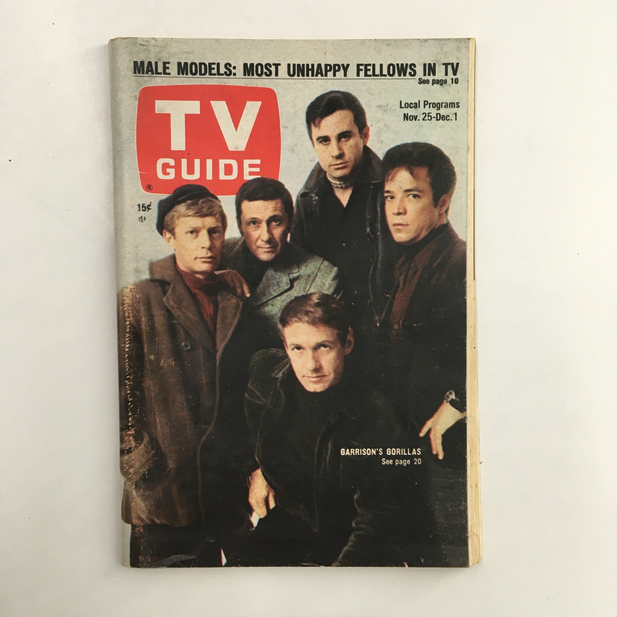 TV Guide Magazine November 25 1967 Chris Carey, Ron Harper, No Label Rochester N