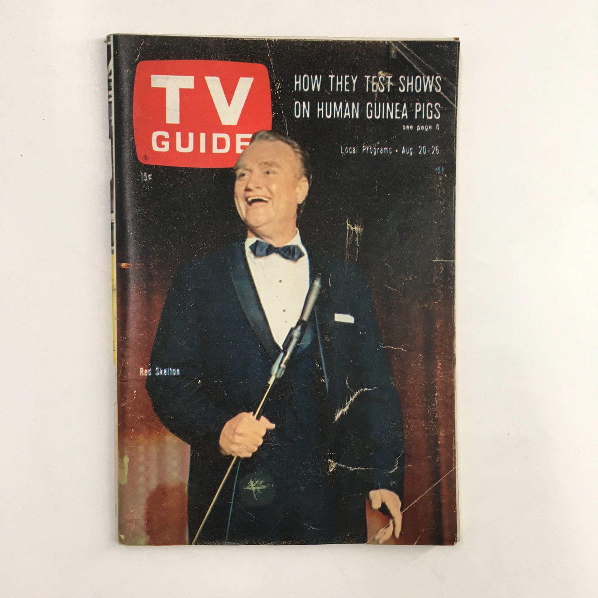 TV Guide Magazine August 20 1966 Red Skelton Cover, No Label Rochester NY