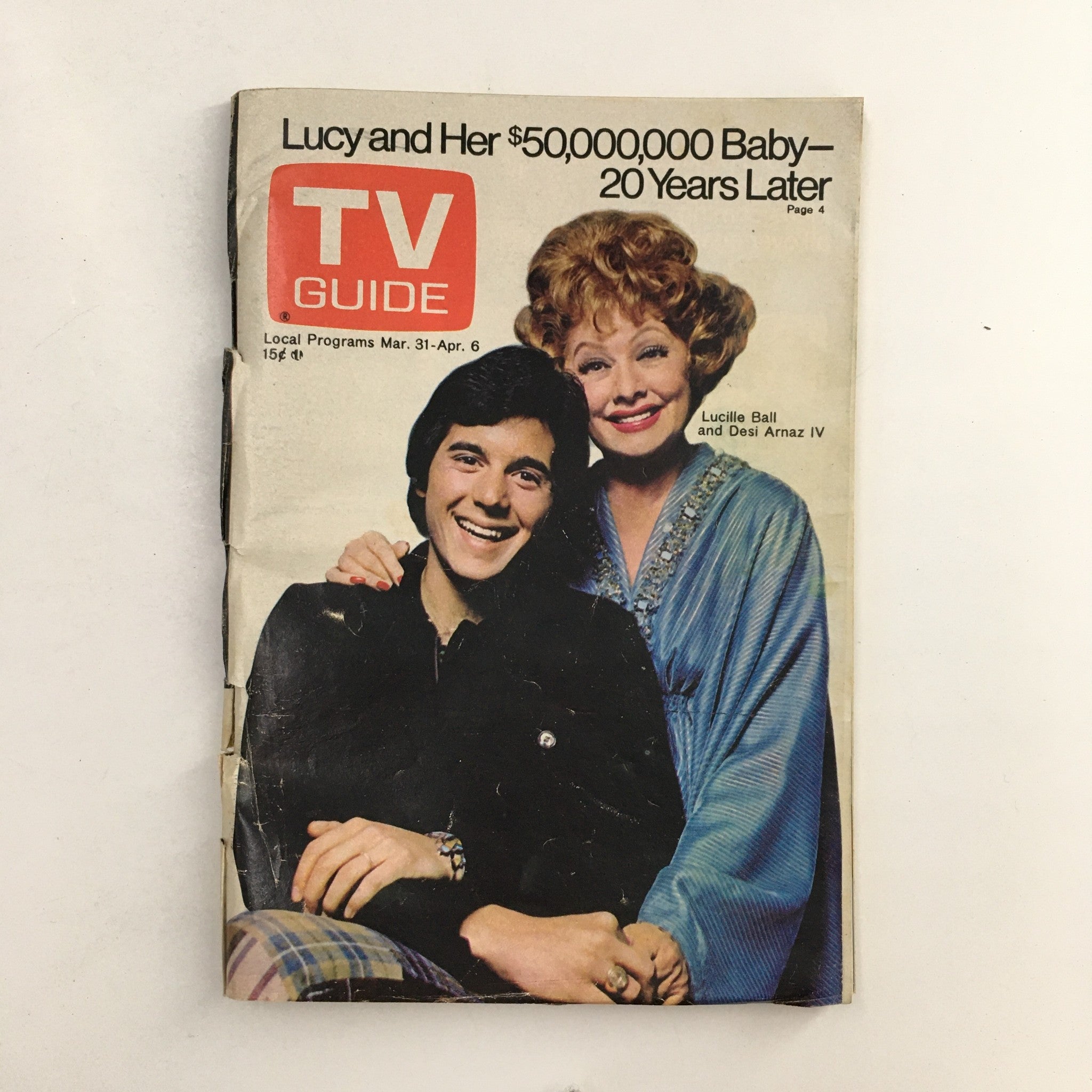 TV Guide Magazine March 31 1973 Lucille Ball, Desi Arnaz, No Label Rochester NY