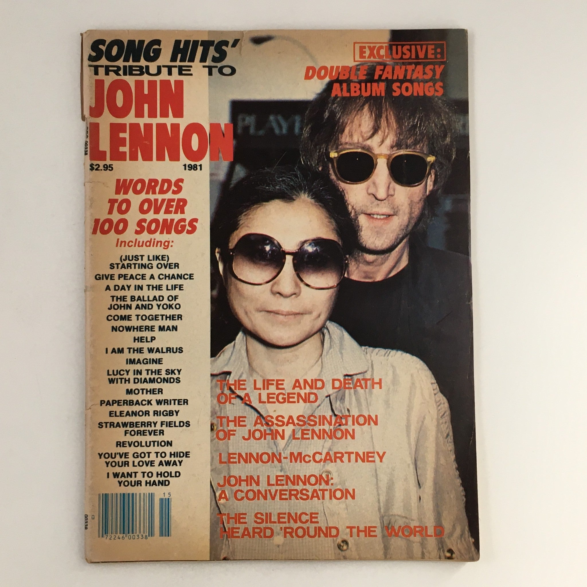 Song Hits' 1981 Tribute to John Lennon A Legend, Yoko Ono Feature, No Label