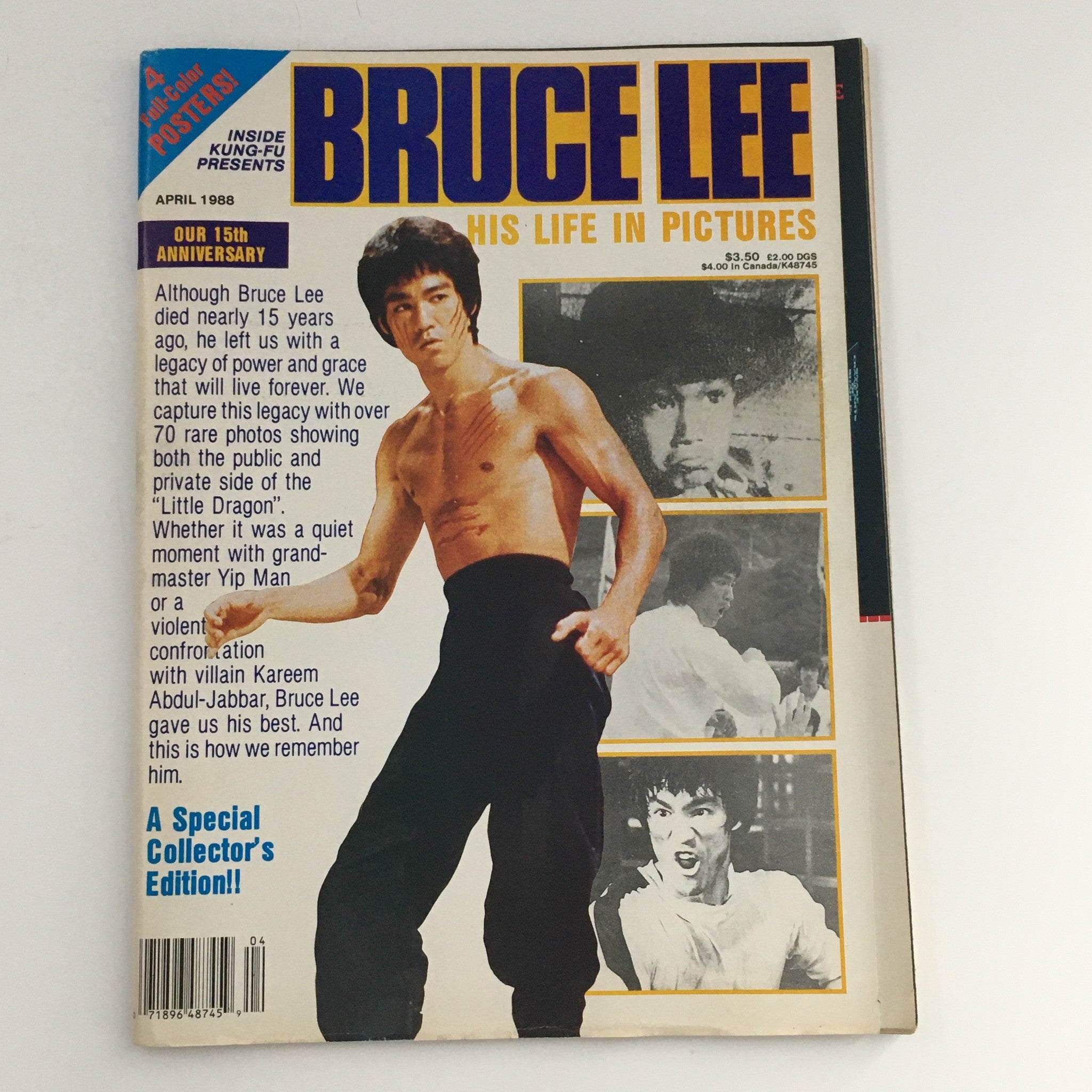 Inside Kung Fu Presents April 1988 Bruce Lee and His Life in Pictures, No Label