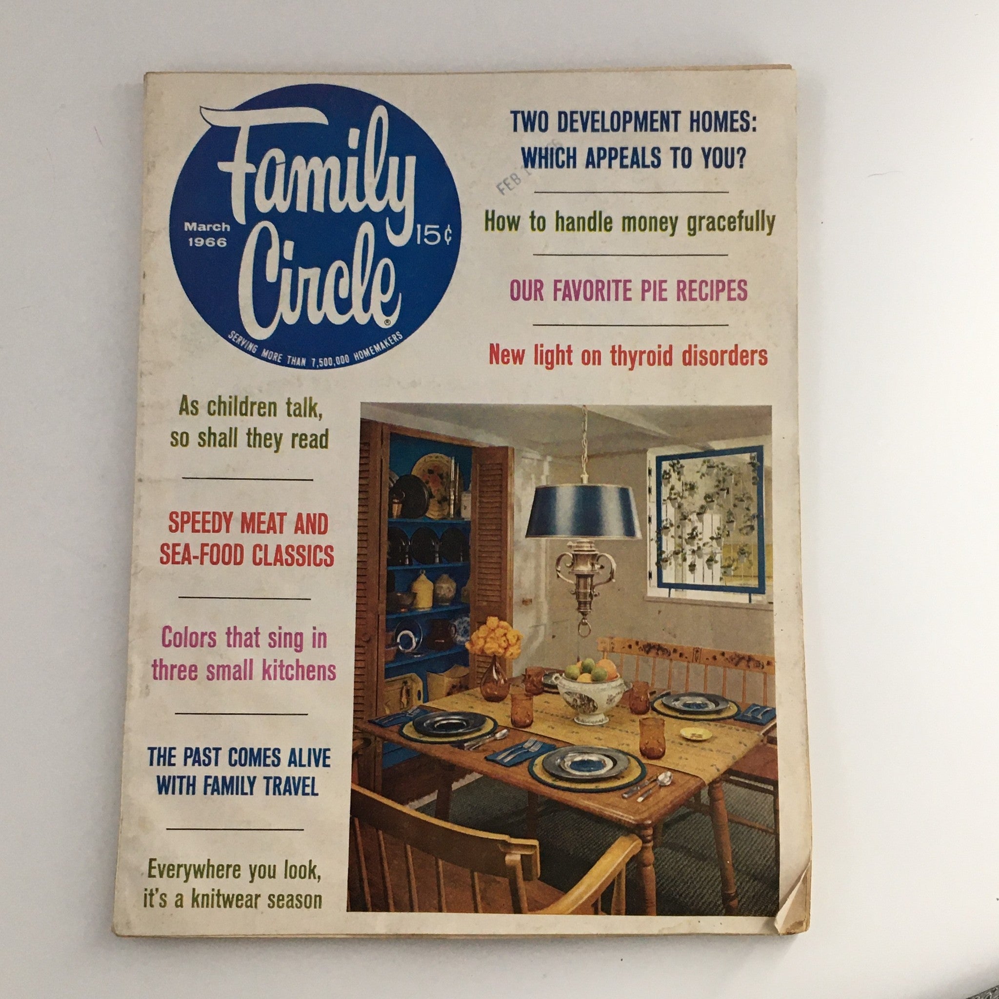 Family Circle Magazine March 1966 Speedy Meat & Sea-Food Classics, No Label